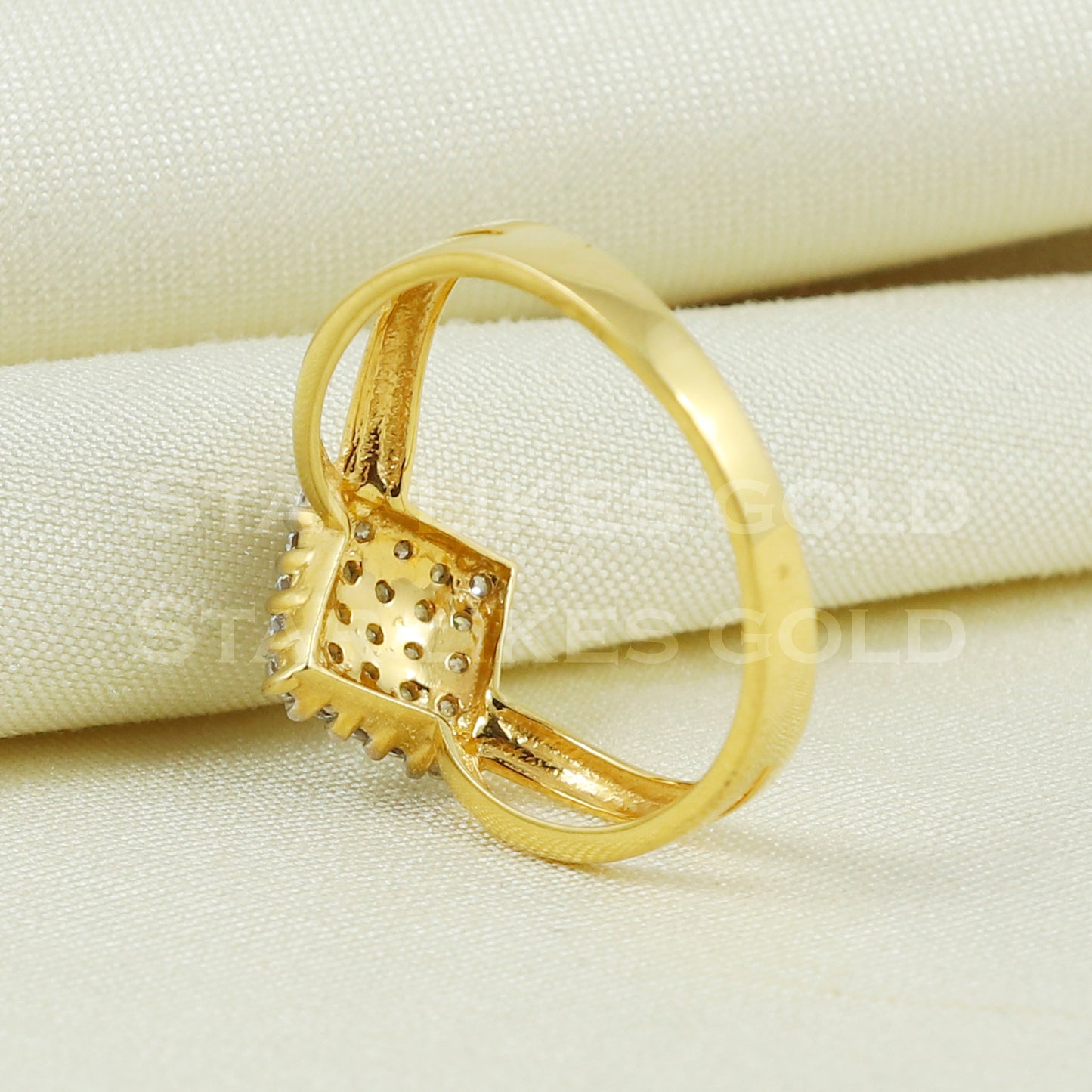 Unique 22K Yellow Gold Ring Genuine Hallmarked 916 Handcrafted Jewelry B1019
