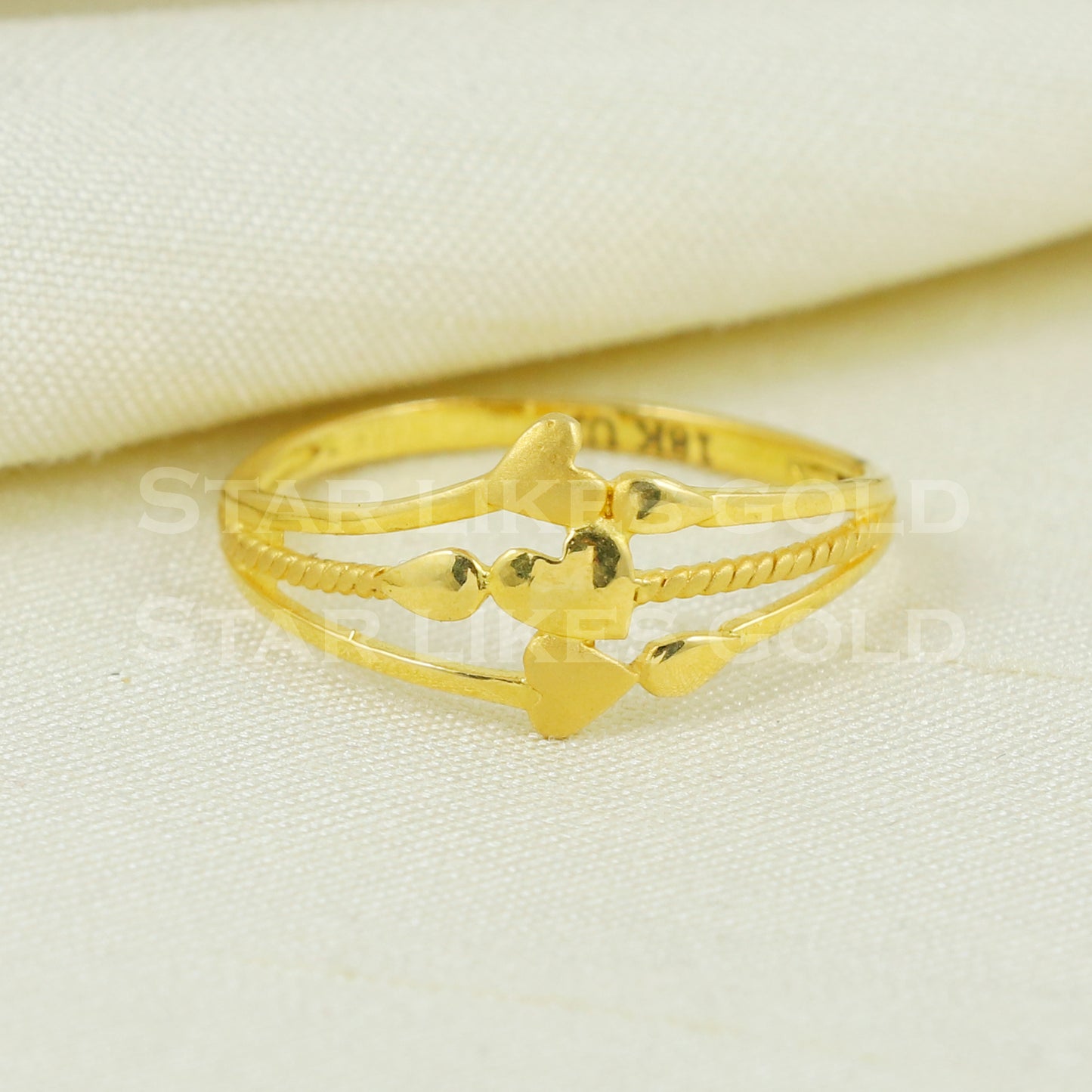 18k 18KT GOLD RING Handmade fine Jewelry, Perfect Gift for Lover B1041