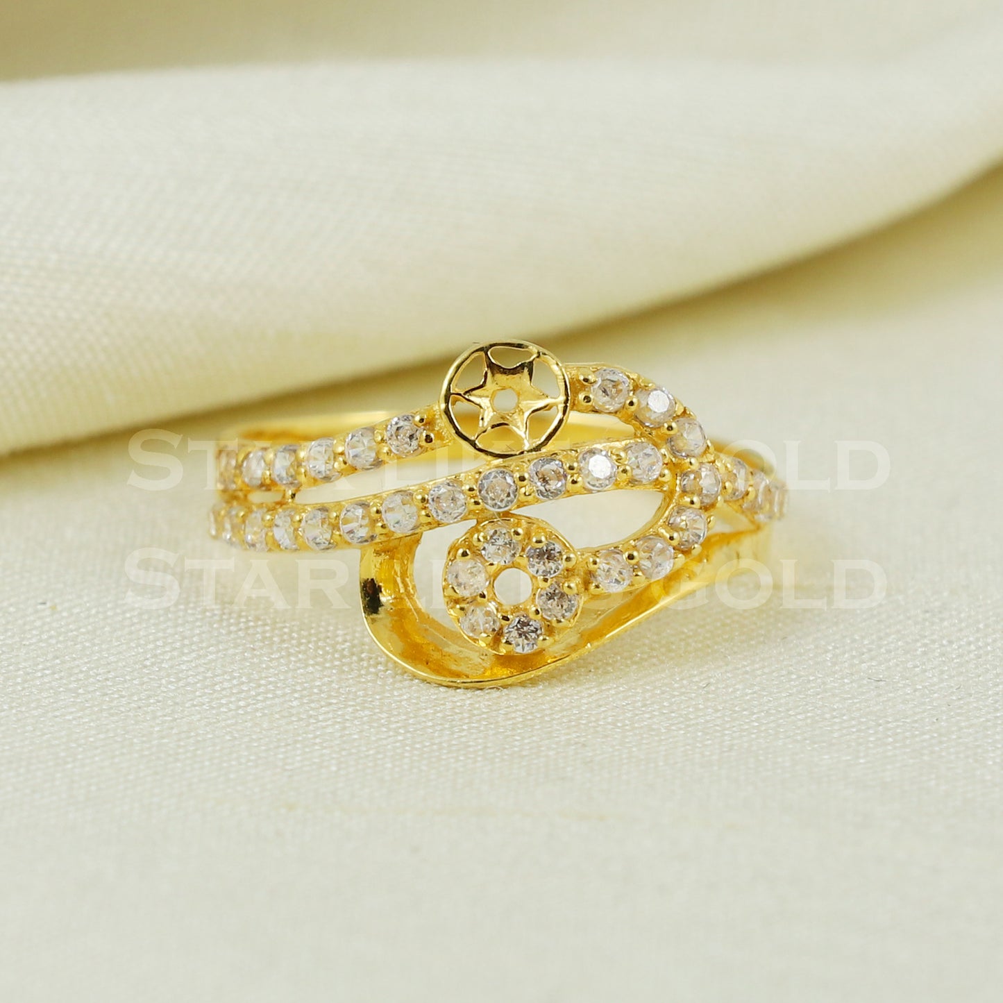 18k 18KT GOLD RING Handmade fine Jewelry, Perfect Gift for Lover B1042