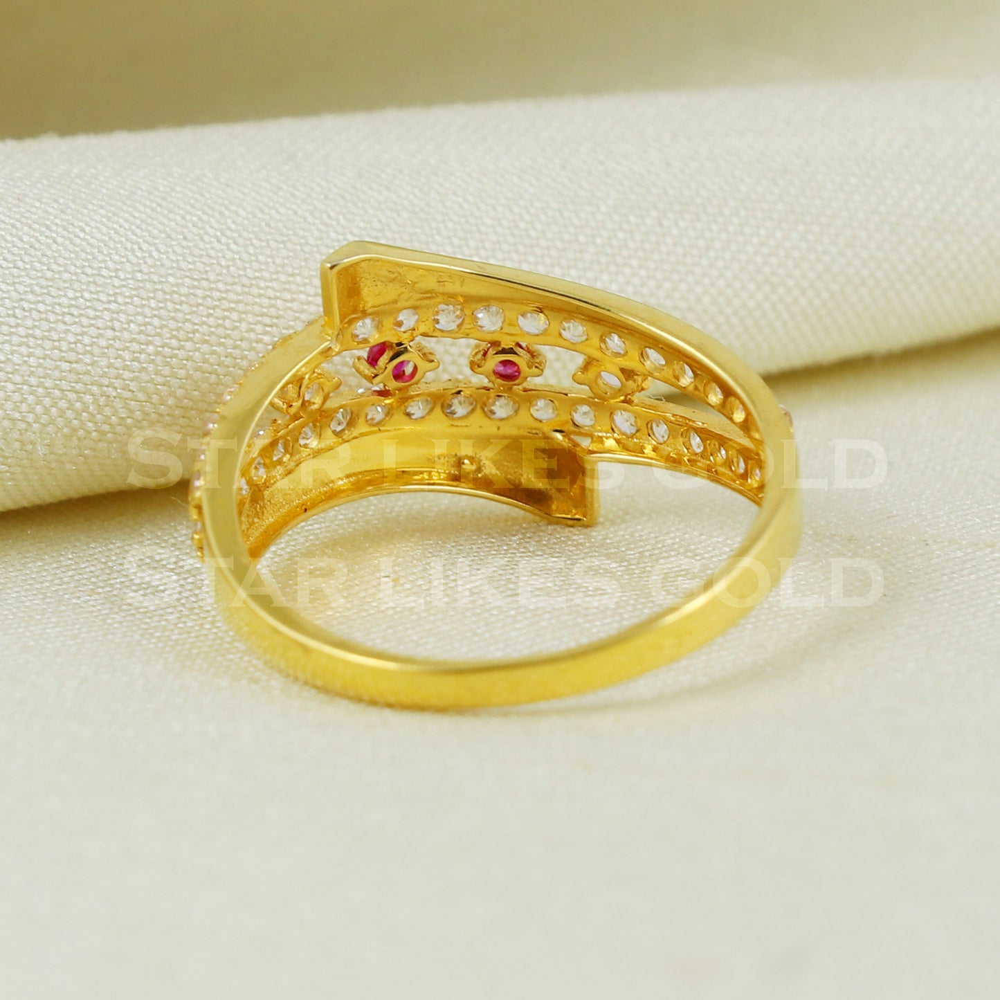 18k 18KT GOLD RING Handmade fine Jewelry, Perfect Gift for Lover B1043