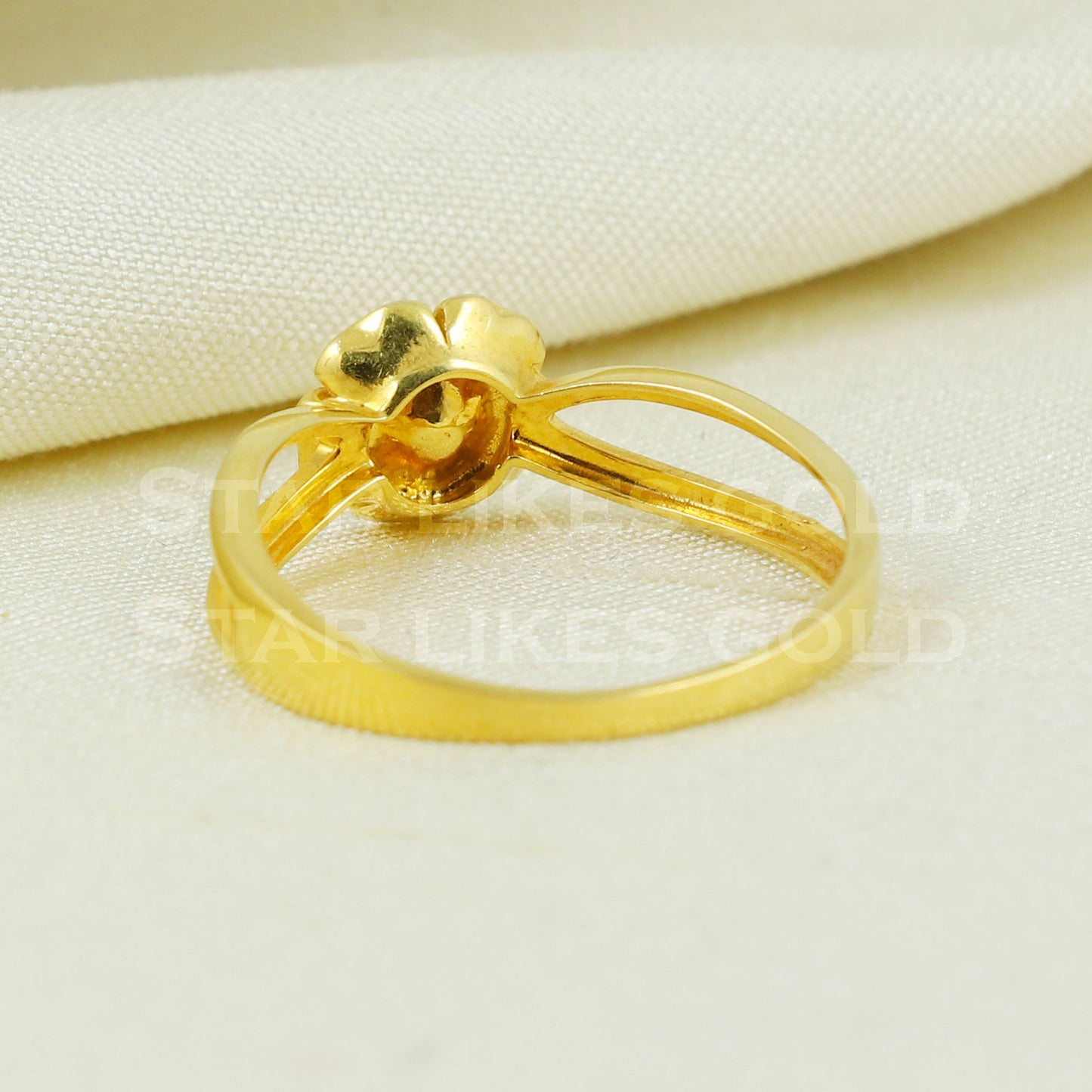 Flower 18KT GOLD RING Handmade fine Jewelry, Perfect Gift for Lover B1045