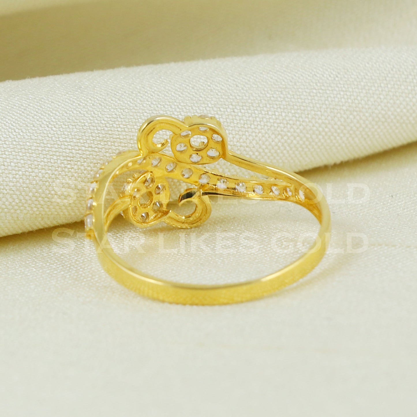 18k 18KT GOLD RING Handmade fine Jewelry, Perfect Gift for Lover B1046