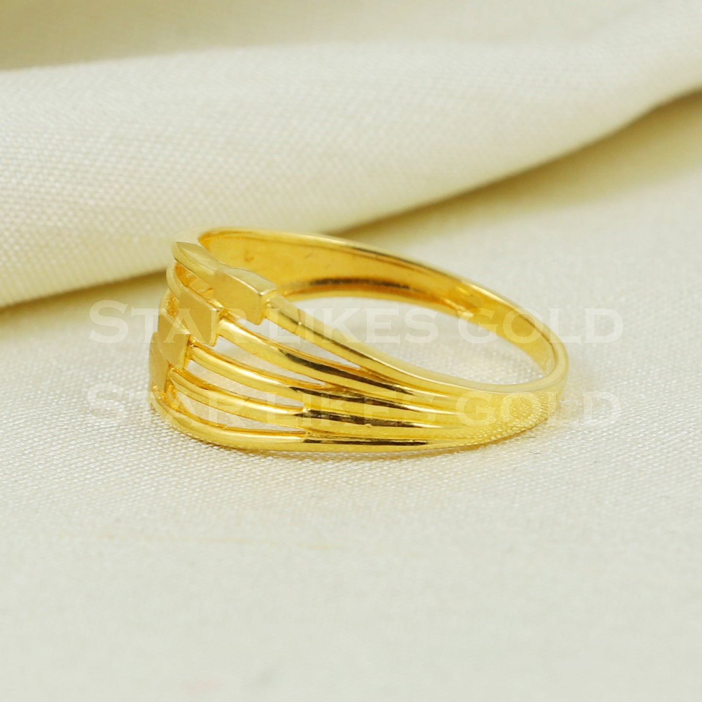 Pure 18k 18KT GOLD RING Handmade fine Jewelry, Perfect Gift for Lover B1047