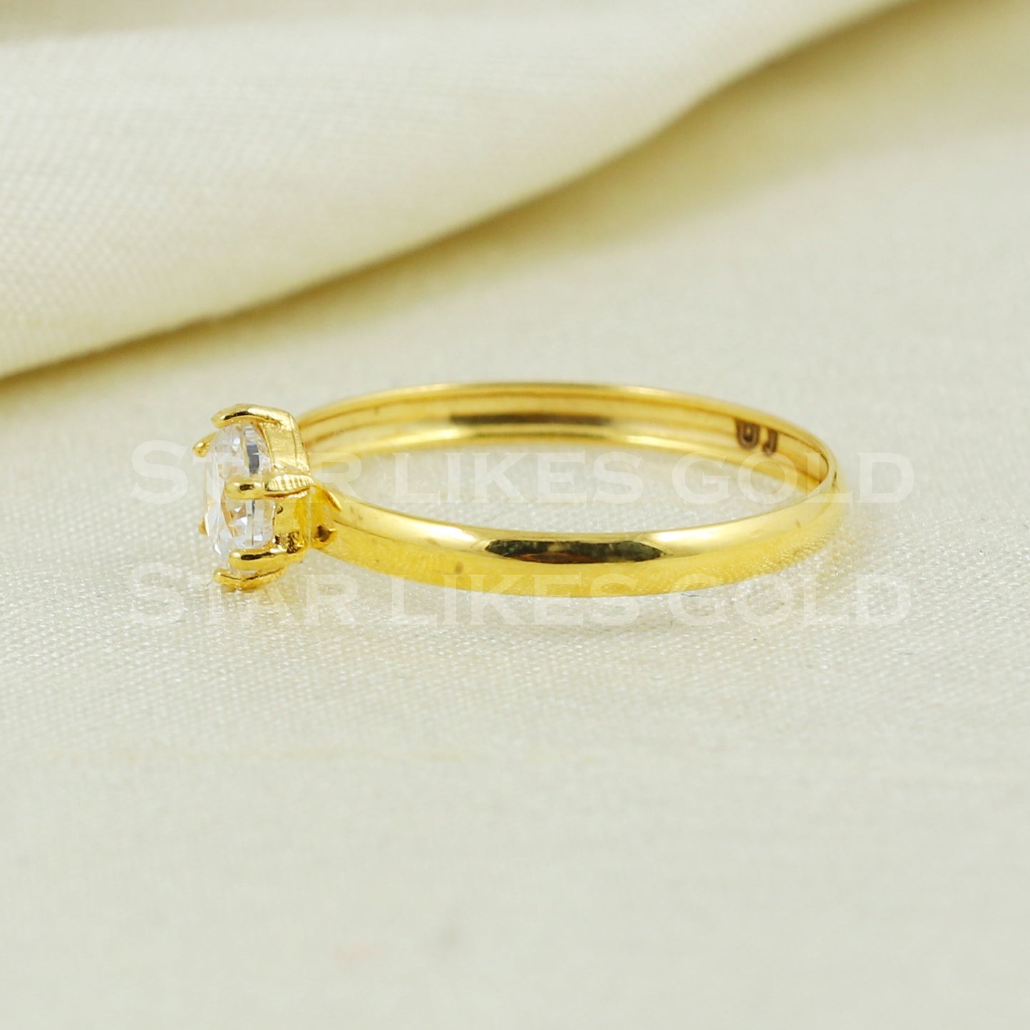 18k 18KT GOLD RING Handmade fine Jewelry, Perfect Gift for Lover B1049