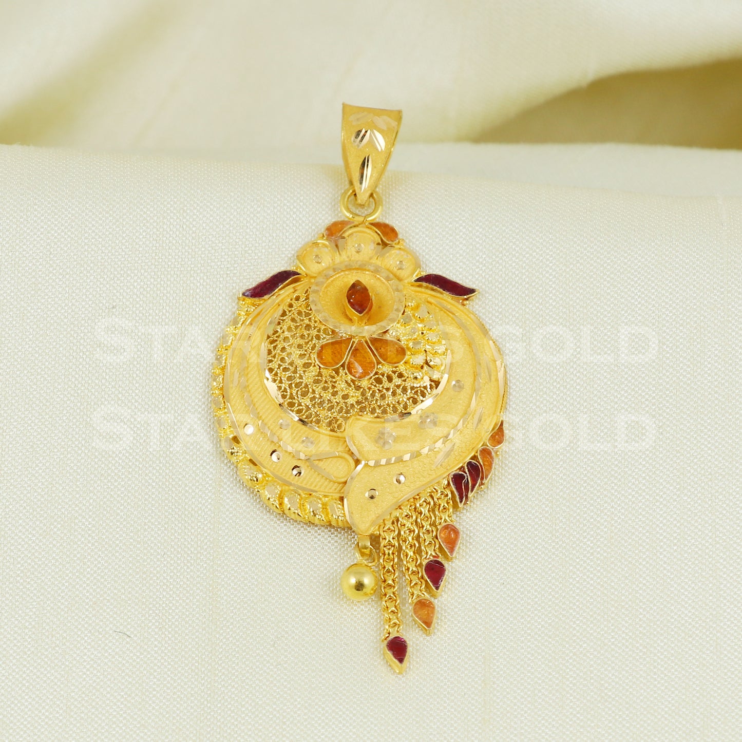 beautiful 22k 916 Gold Pendant Jewelry B1051