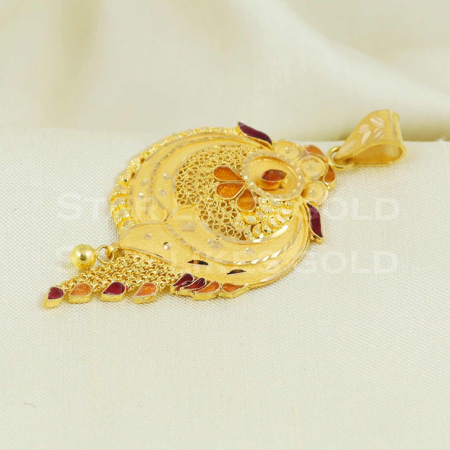 beautiful 22k 916 Gold Pendant Jewelry B1051