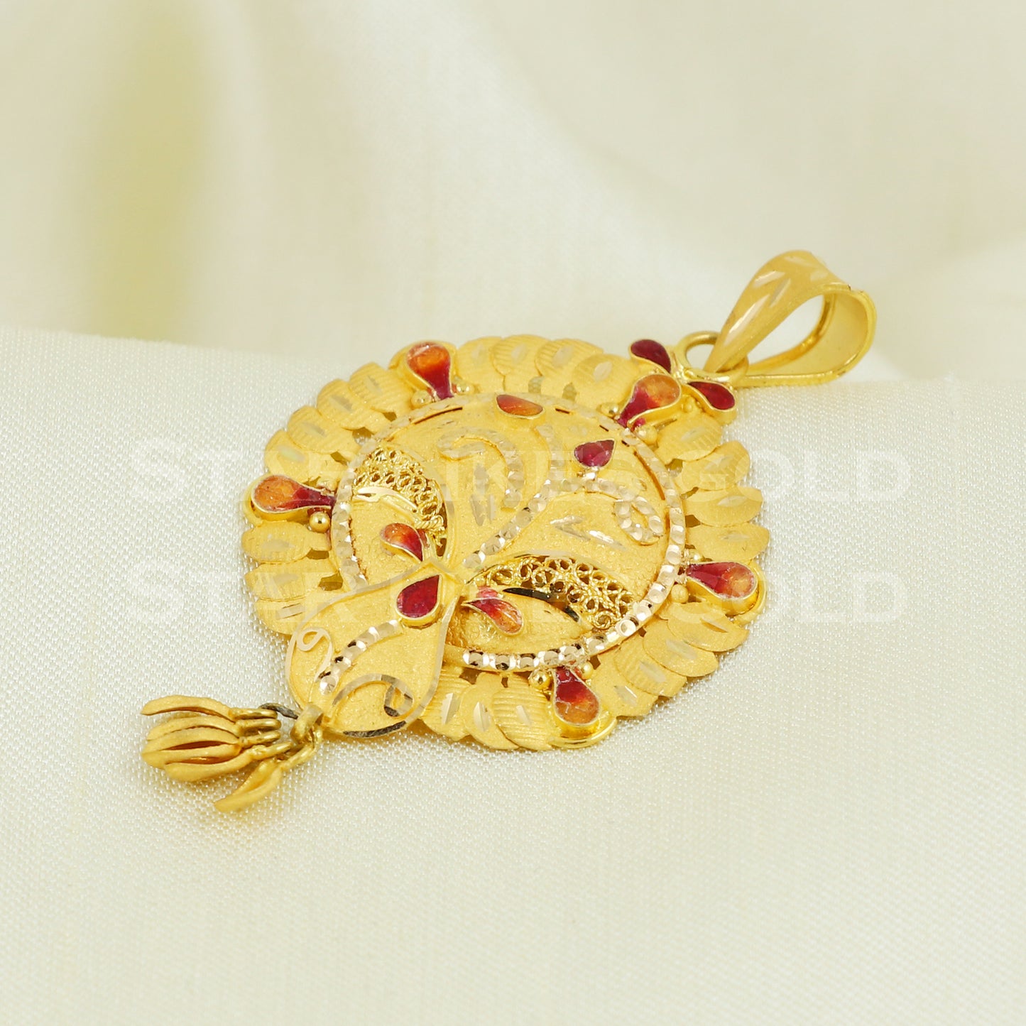 beautiful 22k 916 Gold Pendant Jewelry B1052