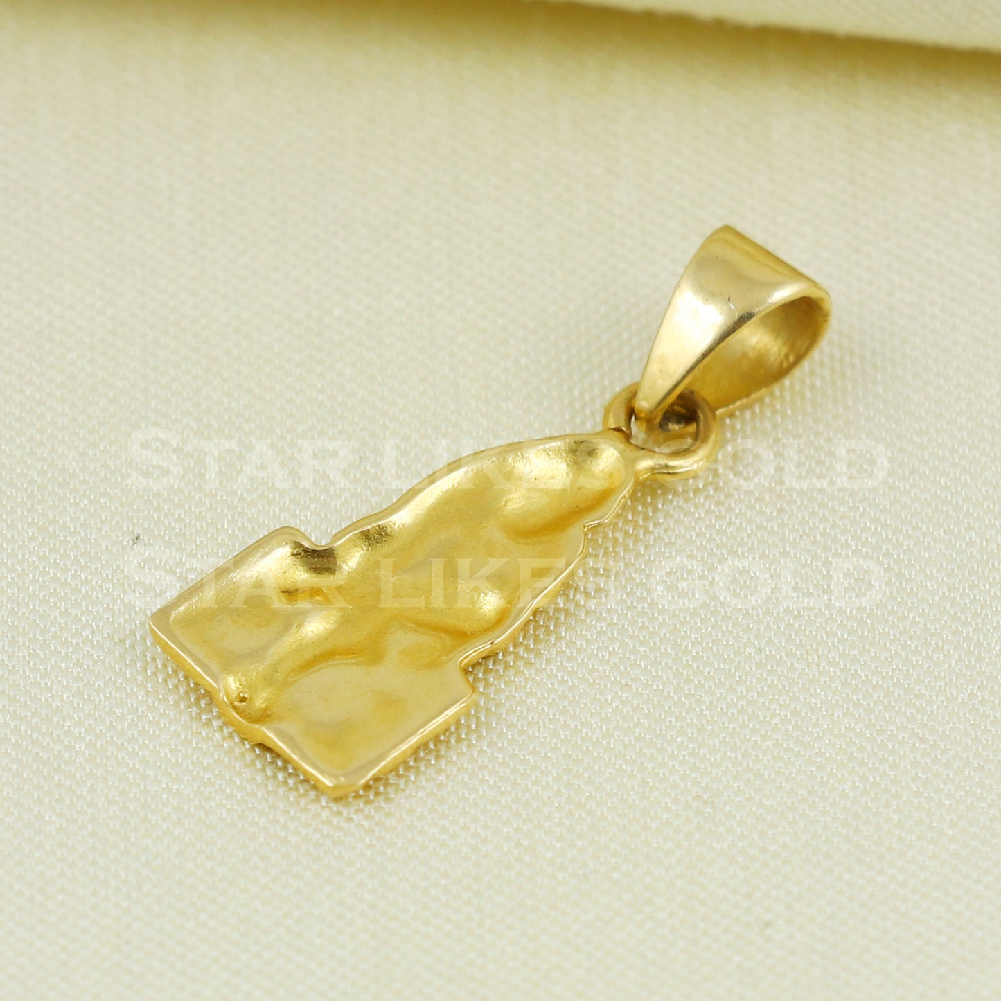 sai baba 18k Gold Pendant Indian Handmade Jewelry B1084