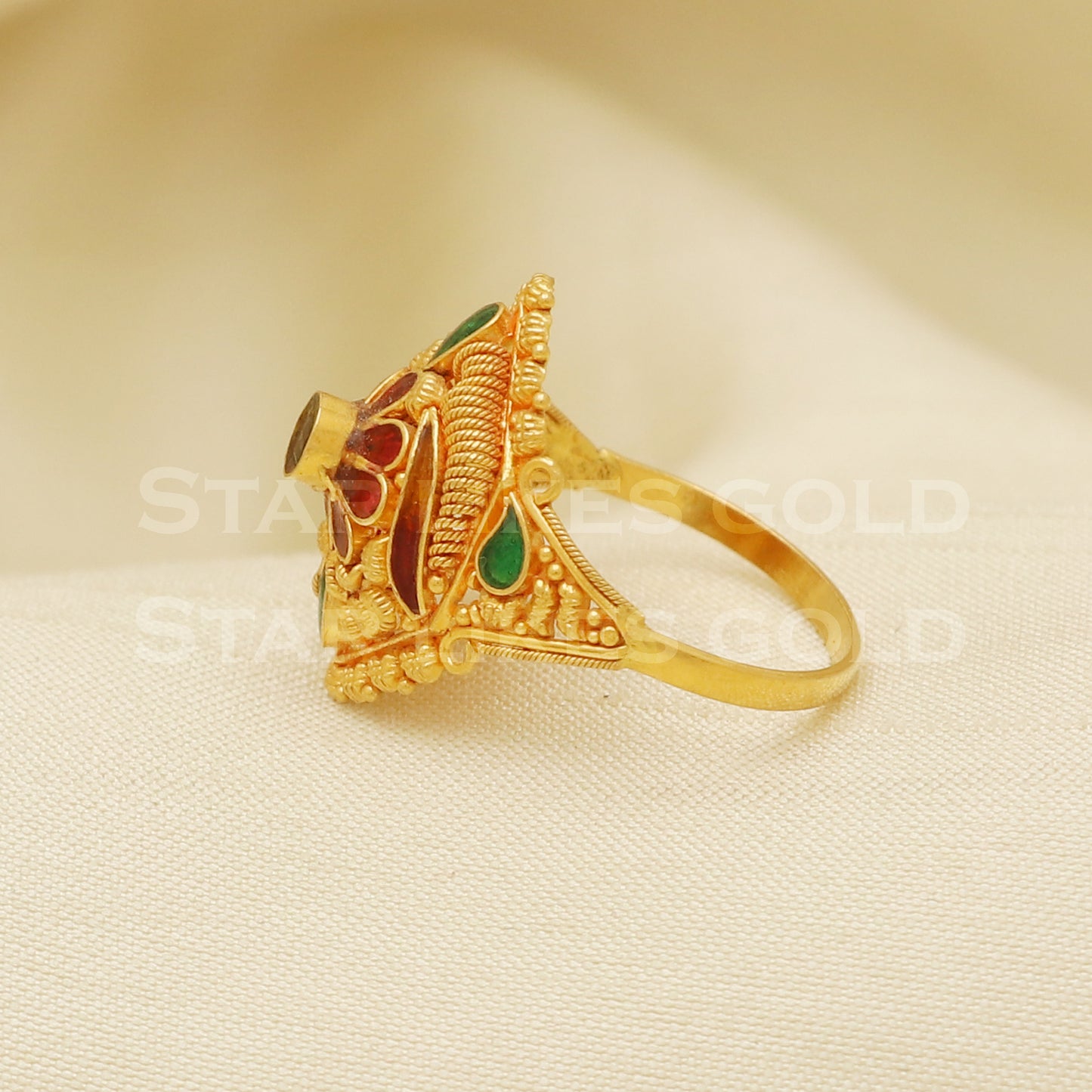 22 karat 22k gold Handmade Ring jewelry, B1262