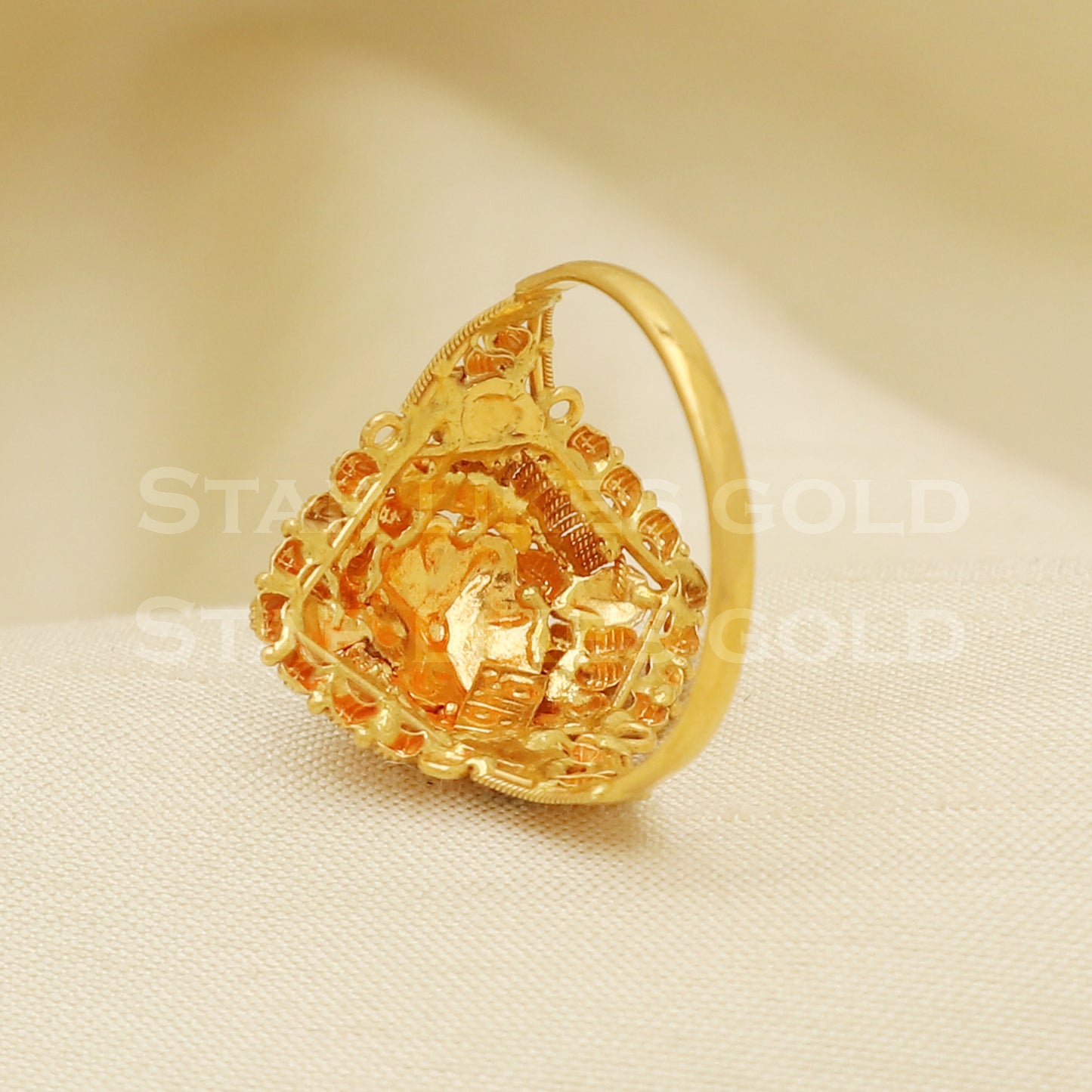 22 karat 22k gold Handmade Ring jewelry, B1262