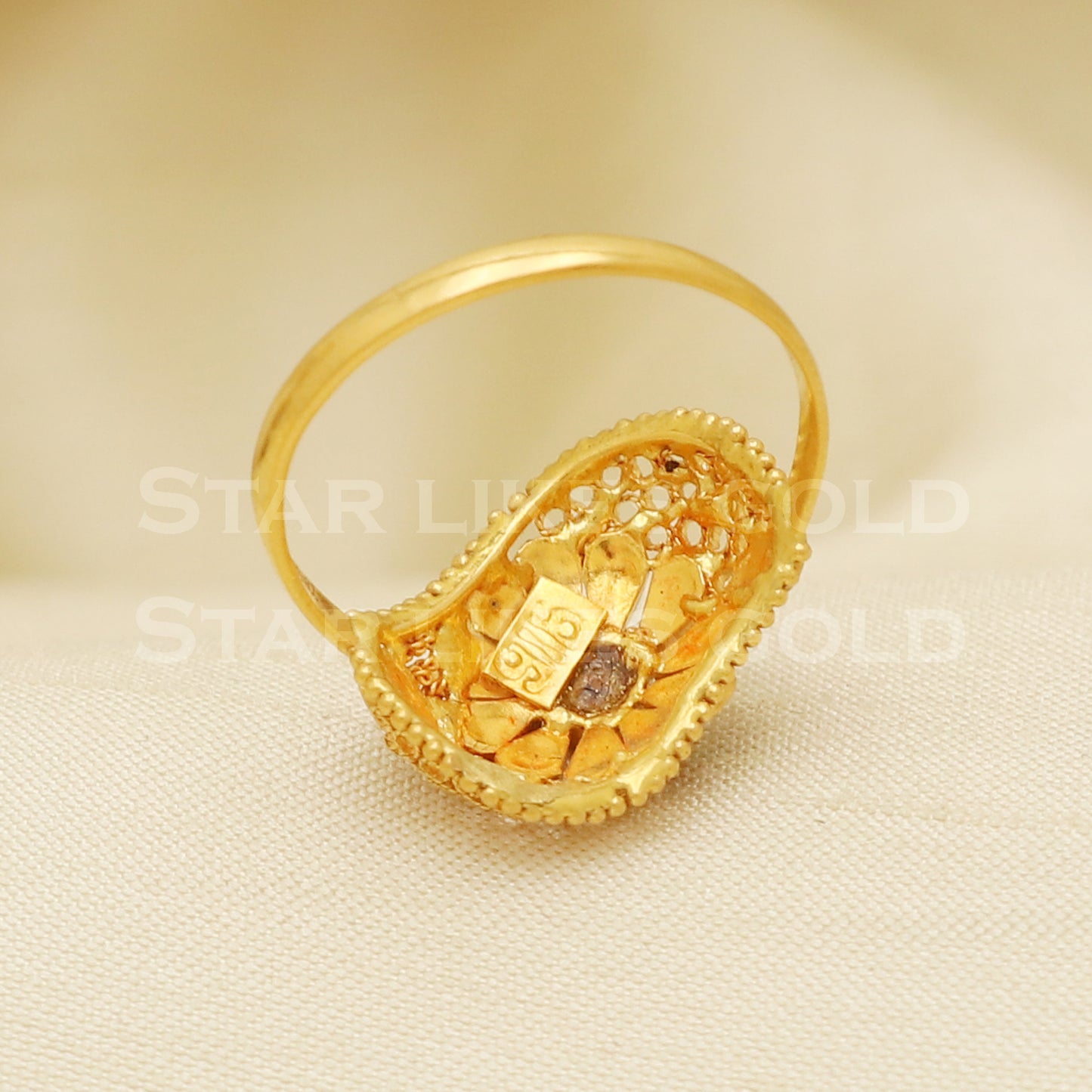 22 karat 22k gold Handmade Ring jewelry, B1264