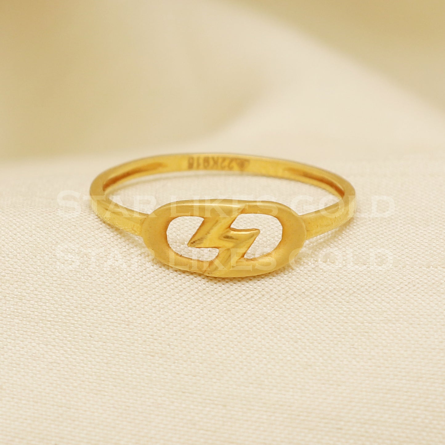 22 karat 22k gold Handmade Ring jewelry, B1278
