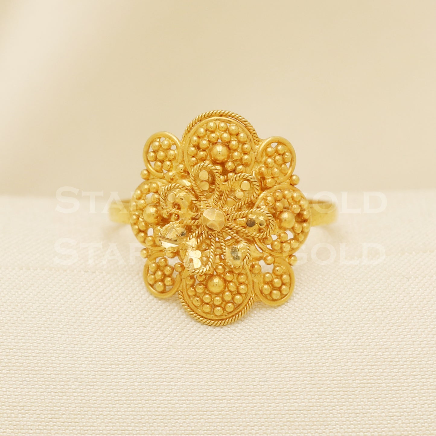 18 karat 18k gold Handmade Ring jewelry, B1309