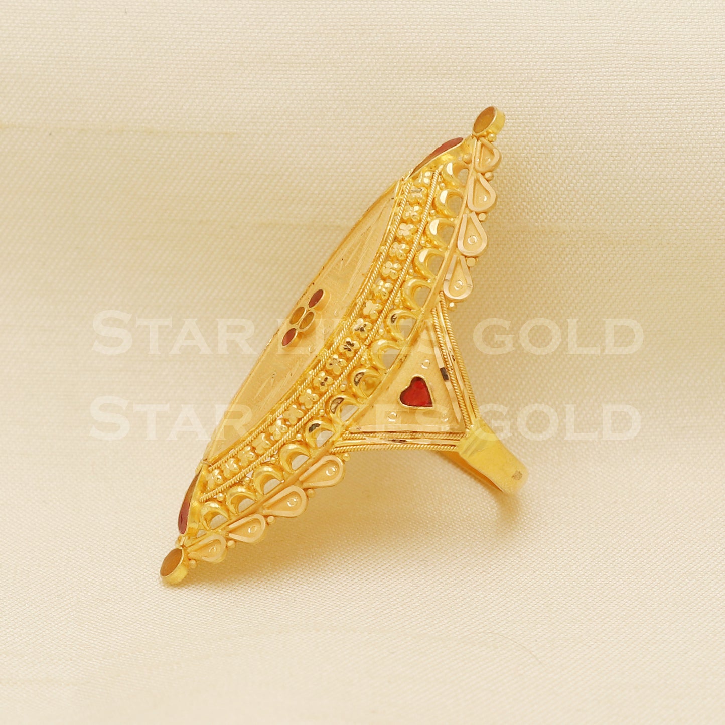 22 karat 22k gold Handmade Ring jewelry, B1314