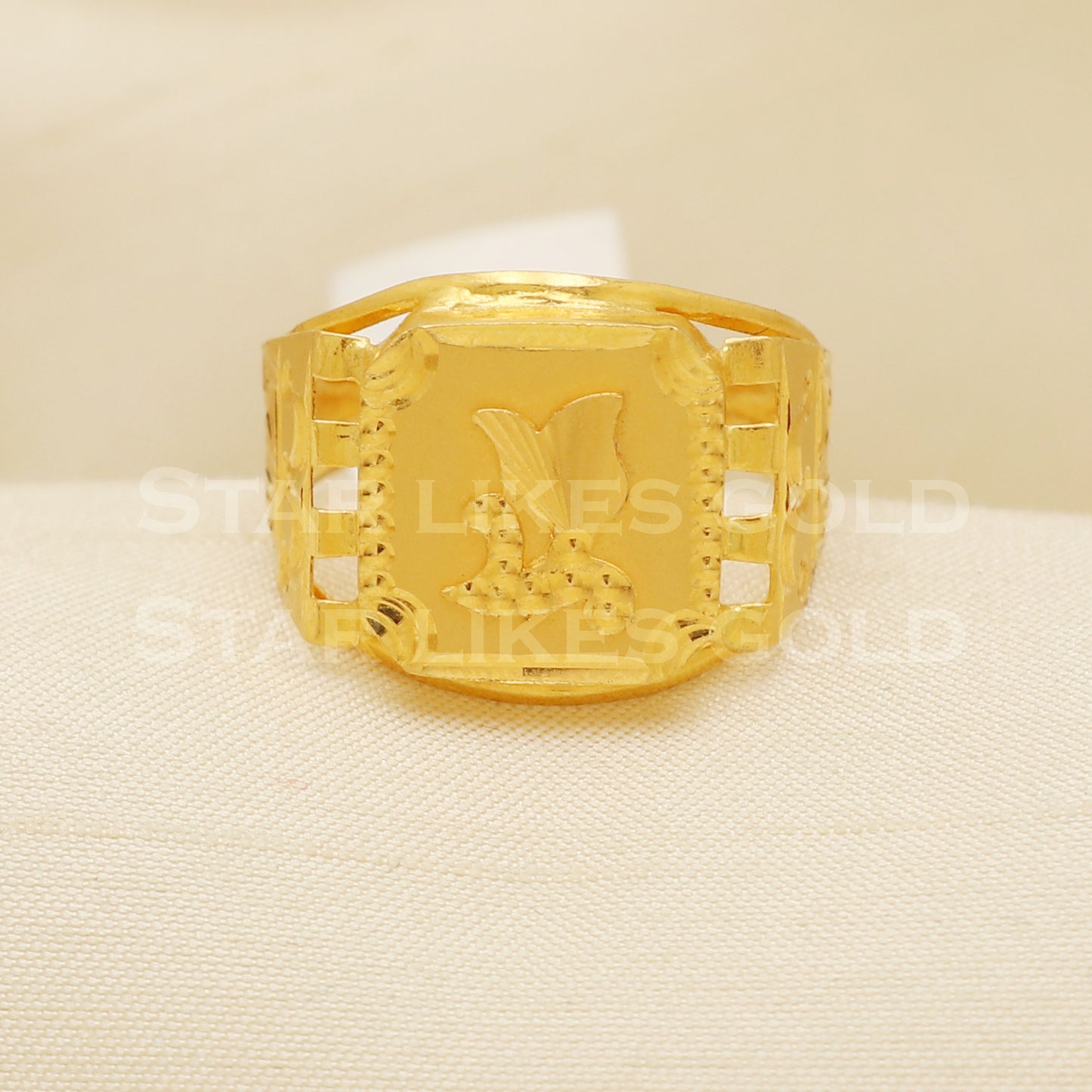 22 karat 22k gold Handmade Ring jewelry, B1331