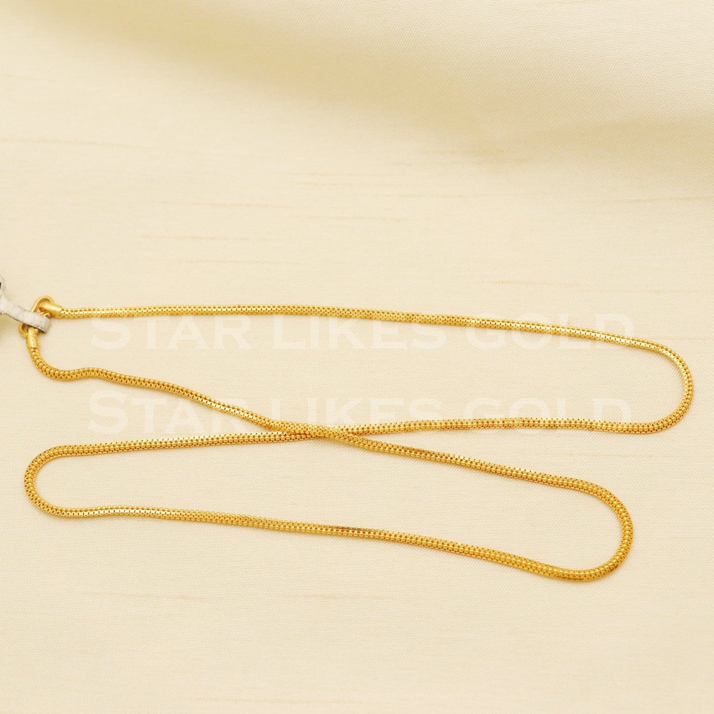 22k916 Yellow Gold chain necklace Handmade fine wedding style Jewelry, B1419