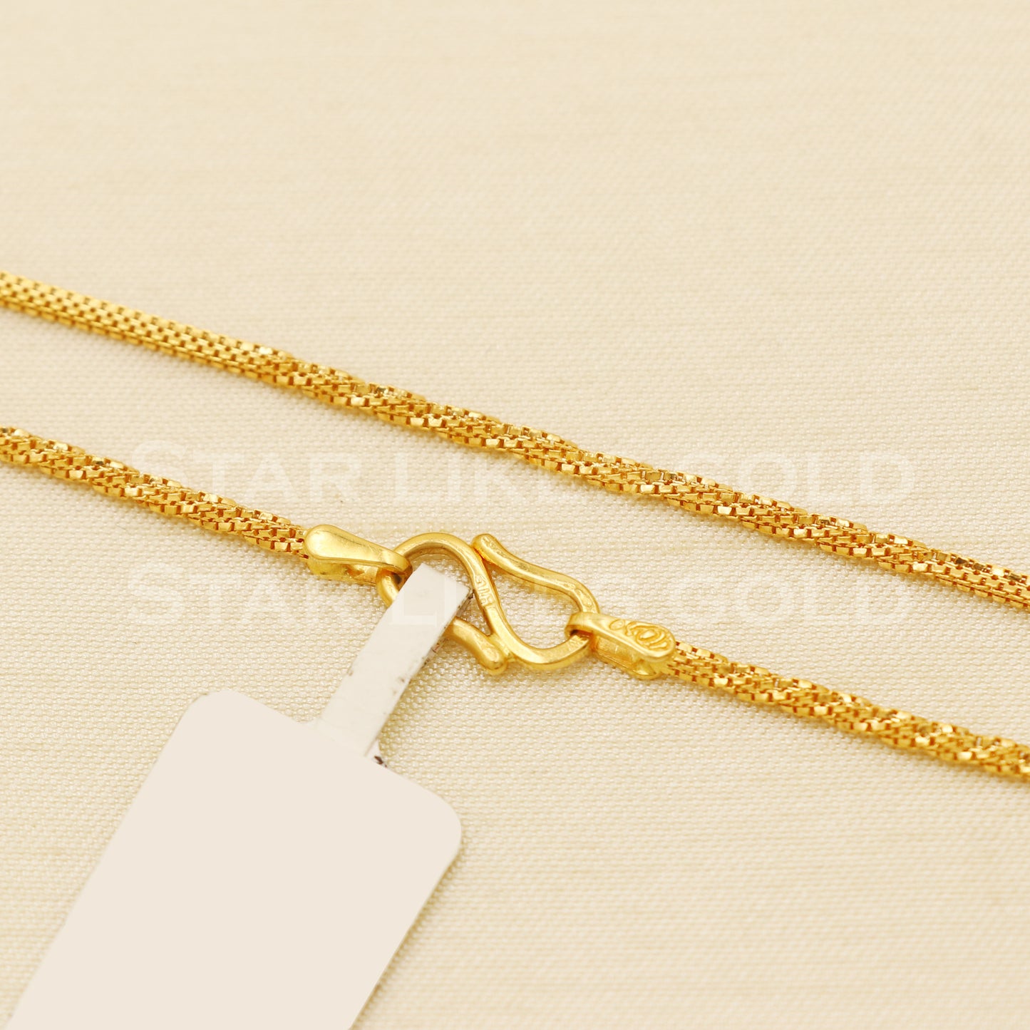 22k916 Yellow Gold chain necklace Handmade fine wedding style Jewelry, B1422