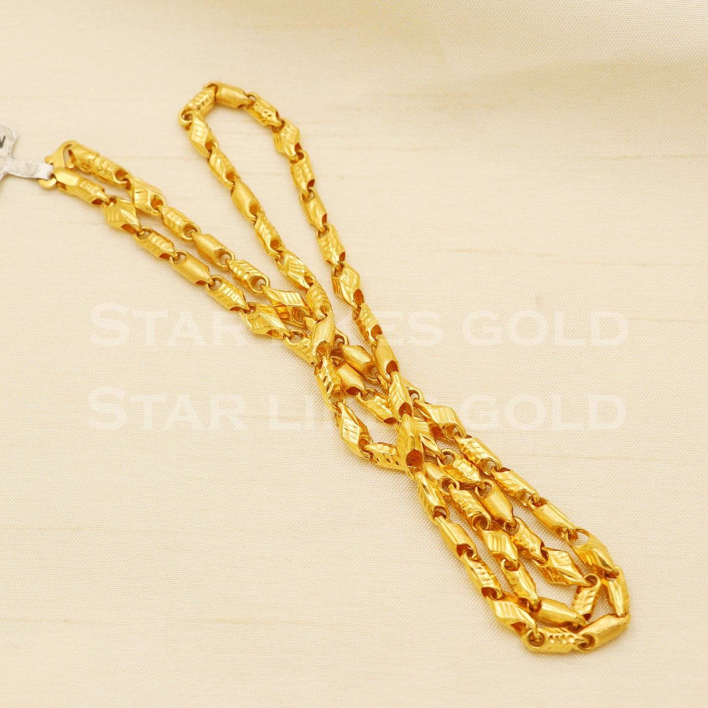 22k916 Yellow Gold chain necklace Handmade fine wedding style Jewelry, B1423