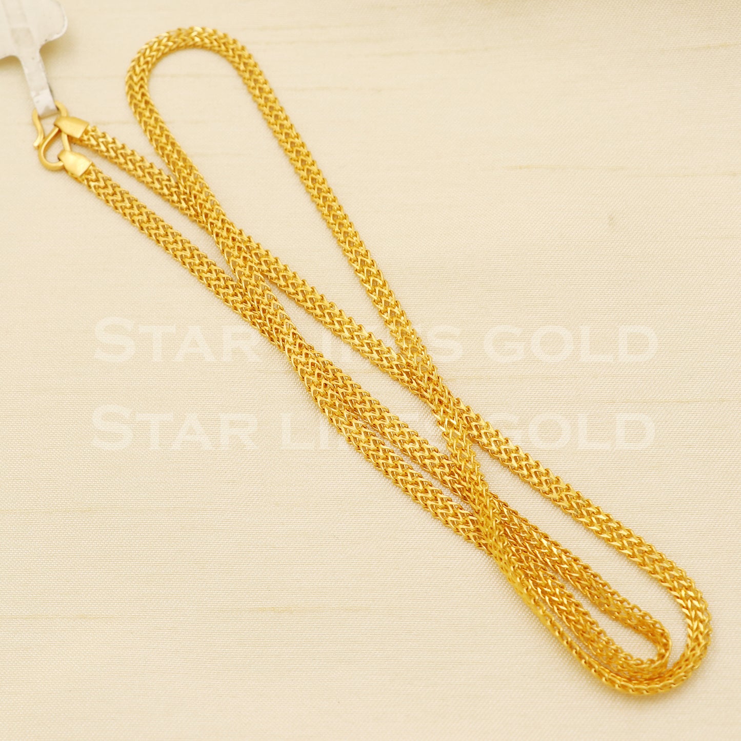 22k916 Yellow Gold chain necklace Handmade fine wedding style Jewelry, B1424