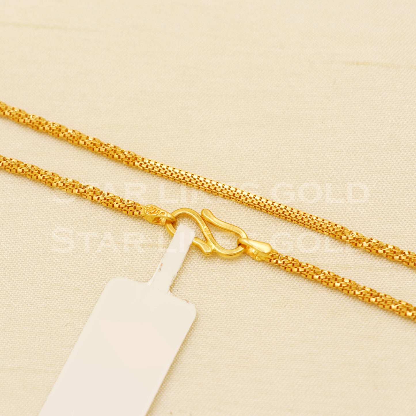 22k916 Yellow Gold chain necklace Handmade fine wedding style Jewelry, B1428
