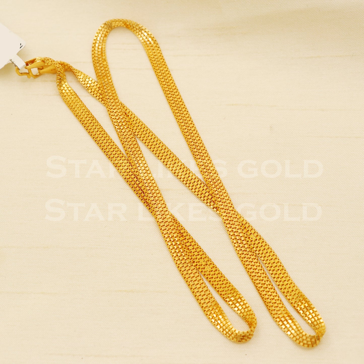 22k916 Yellow Gold chain necklace Handmade fine wedding style Jewelry, B1429