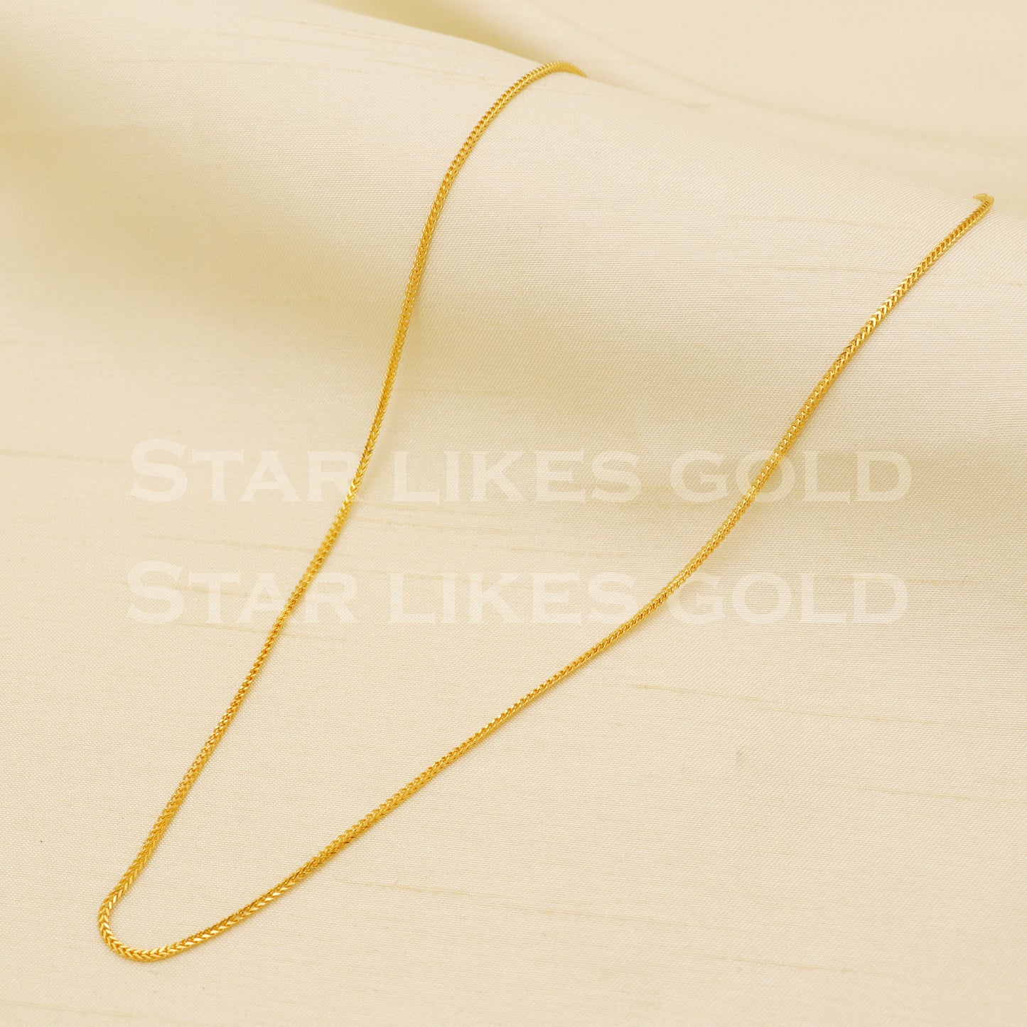 22k916 GOLD chain necklace Handmade fine wedding style Jewelry, B1434