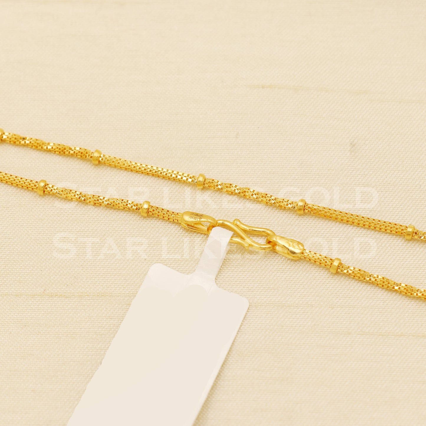 22k916 GOLD chain necklace Handmade fine wedding style Jewelry, B1435