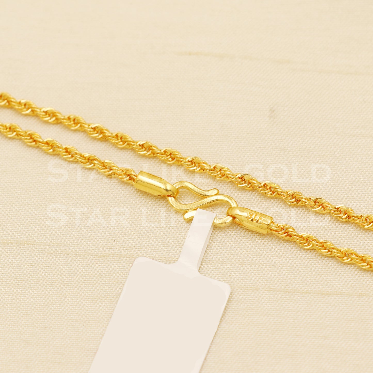 22k916 GOLD chain necklace Handmade fine wedding style Jewelry, B1437