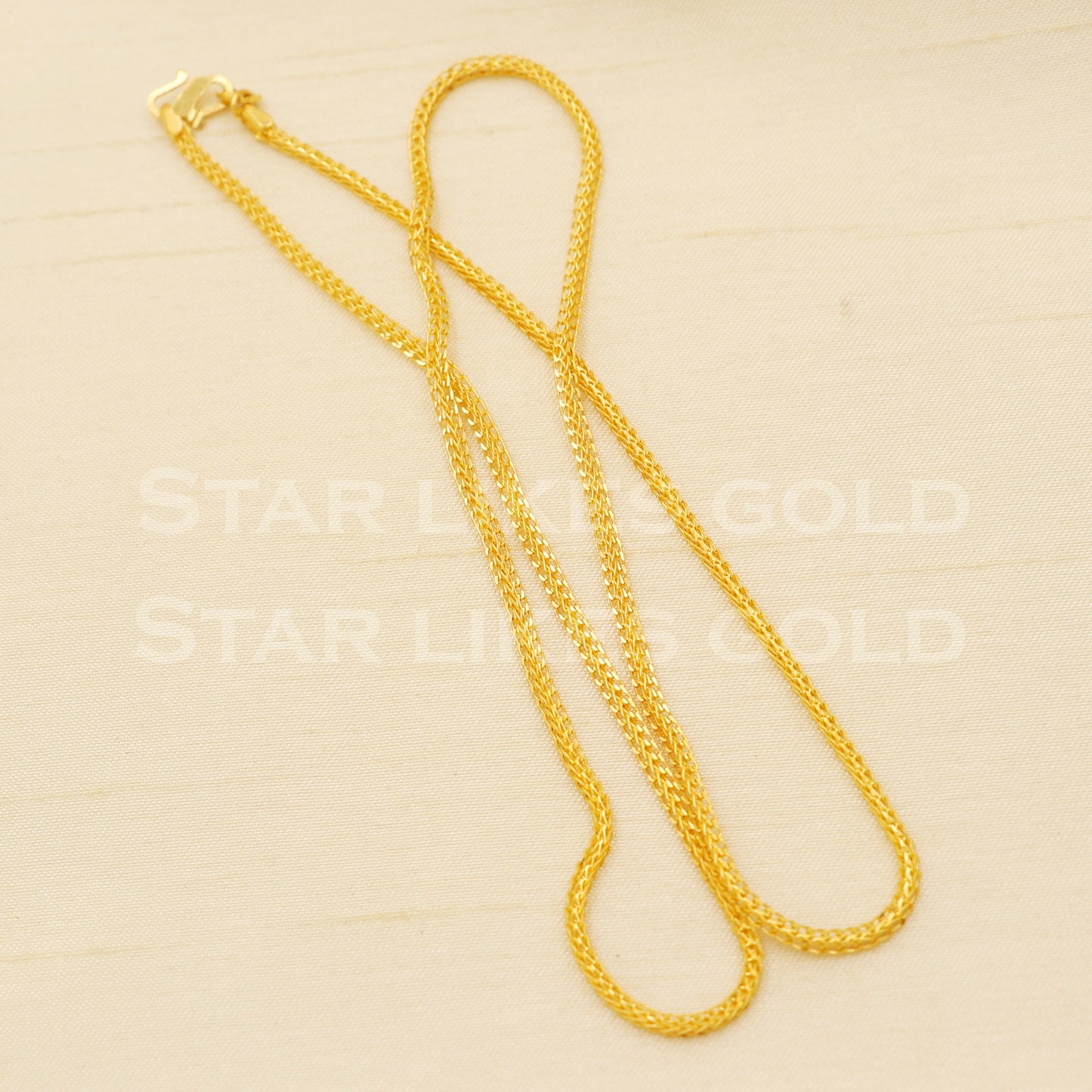 22k916 GOLD chain necklace Handmade fine wedding style Jewelry, B1438