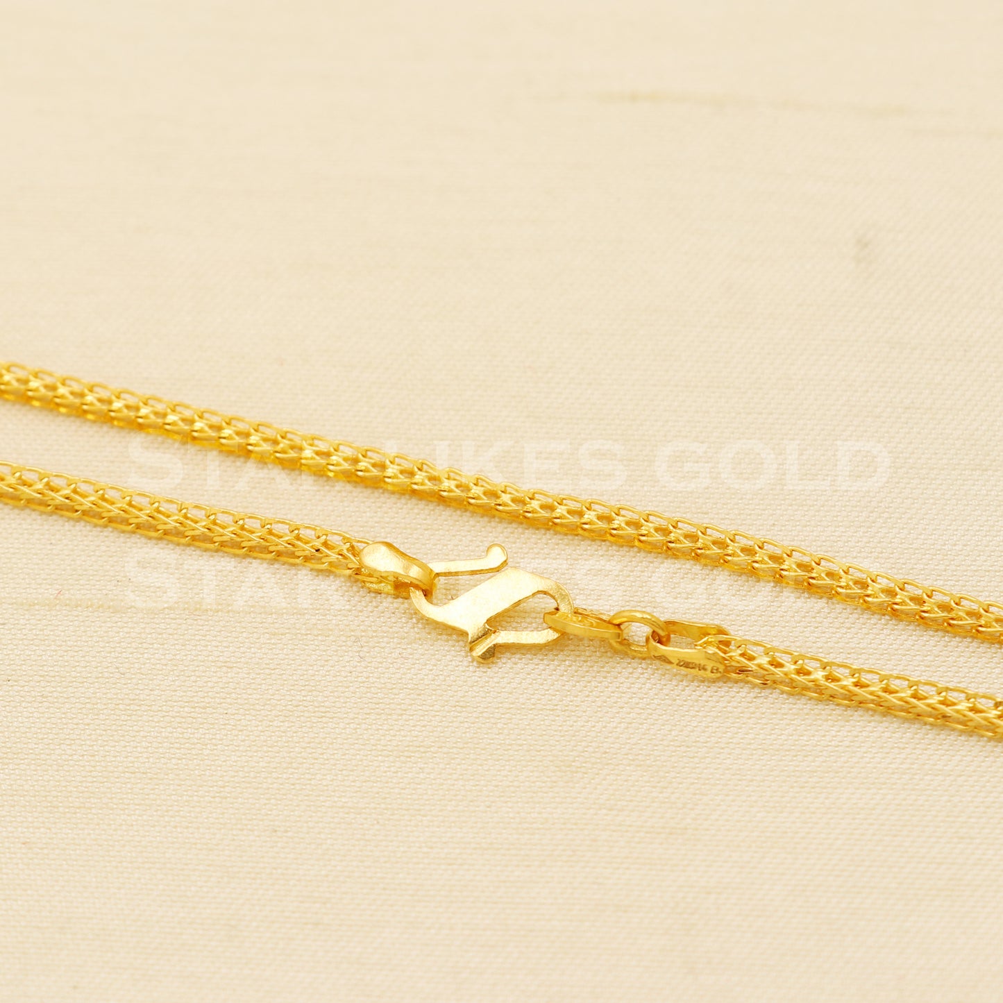 22k916 GOLD chain necklace Handmade fine wedding style Jewelry, B1438