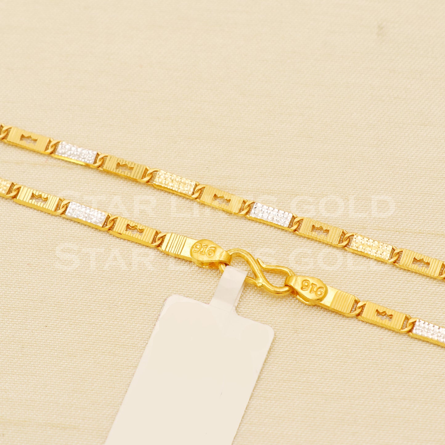 18k gold chain necklace Handmade fine Jewelry, wedding style Jewelry, B1440