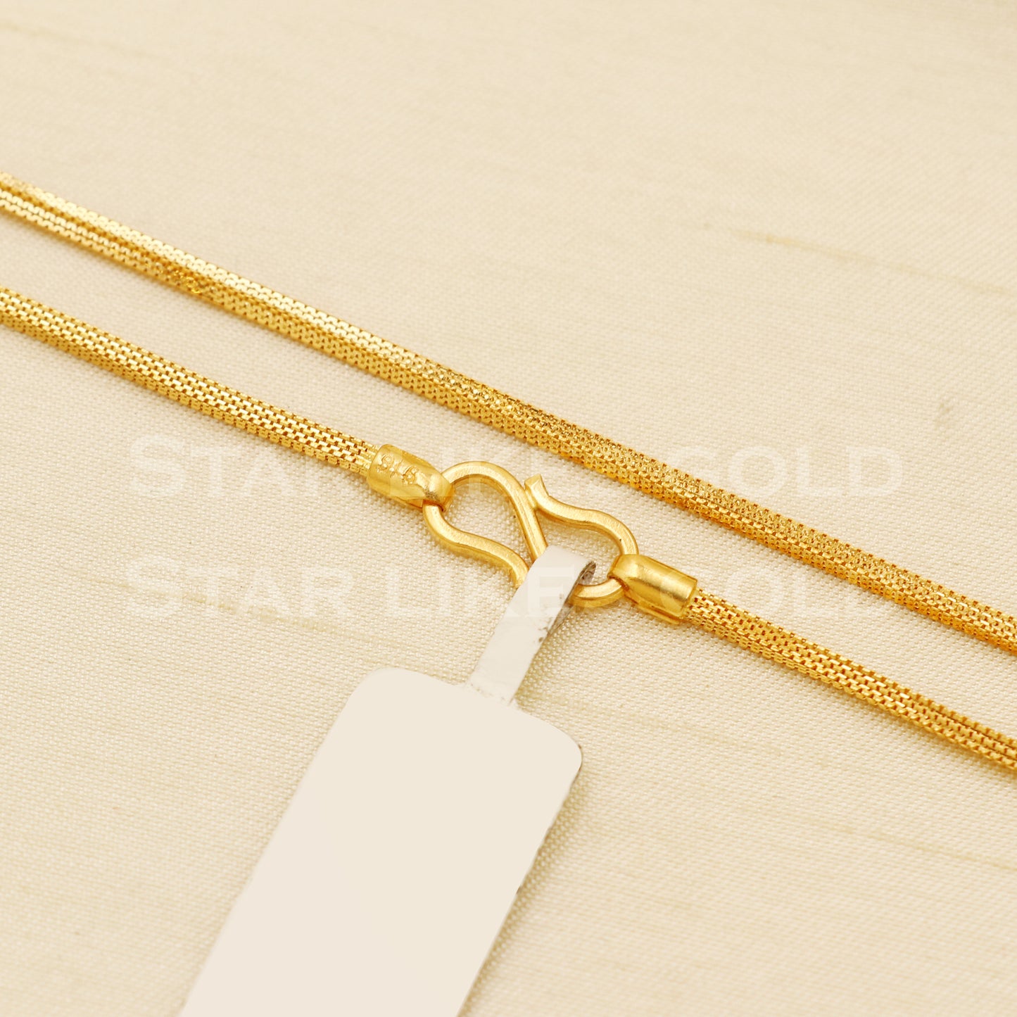 18k gold chain necklace Handmade fine Jewelry, wedding style Jewelry, B1446