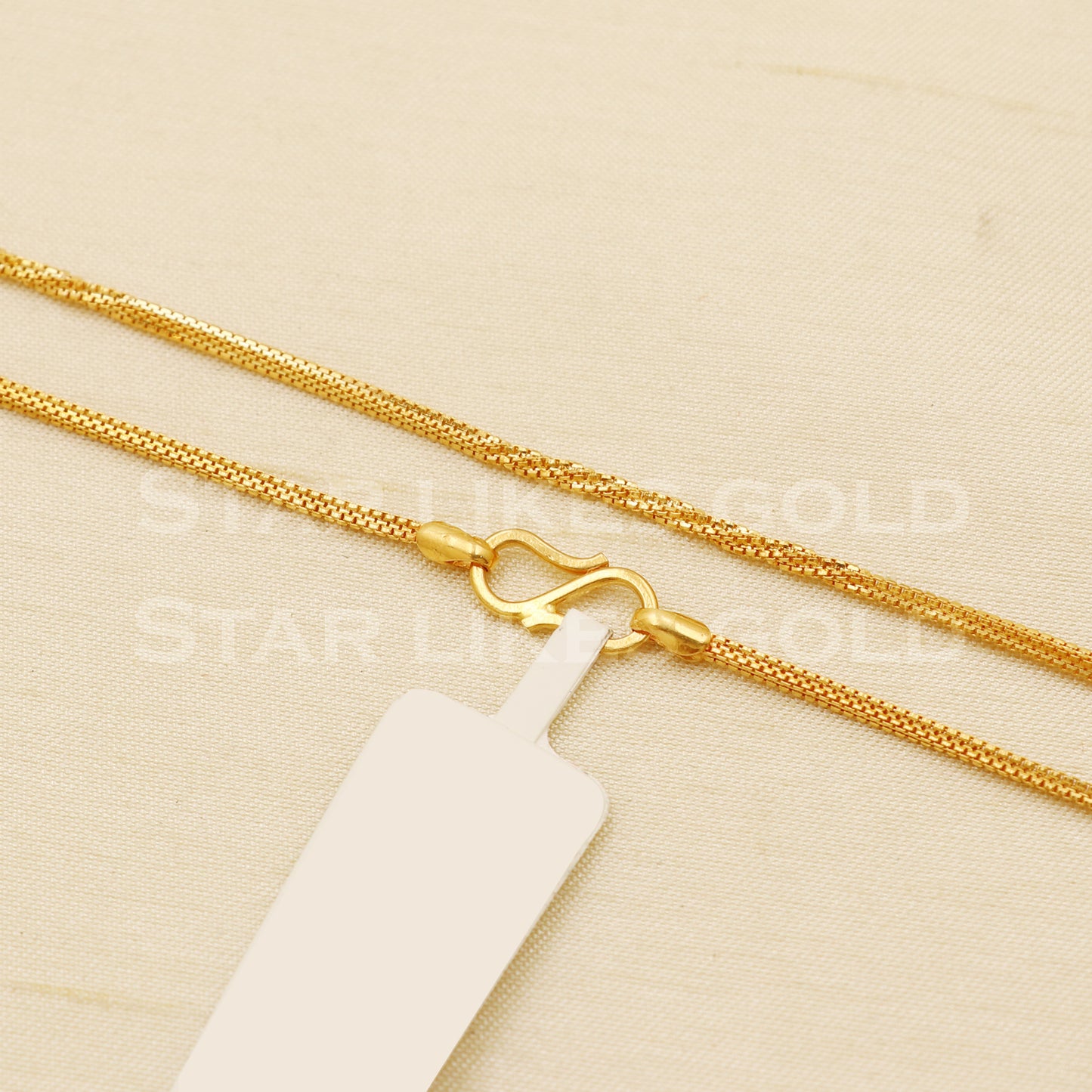 18k gold chain necklace Handmade fine Jewelry, wedding style Jewelry, B1447