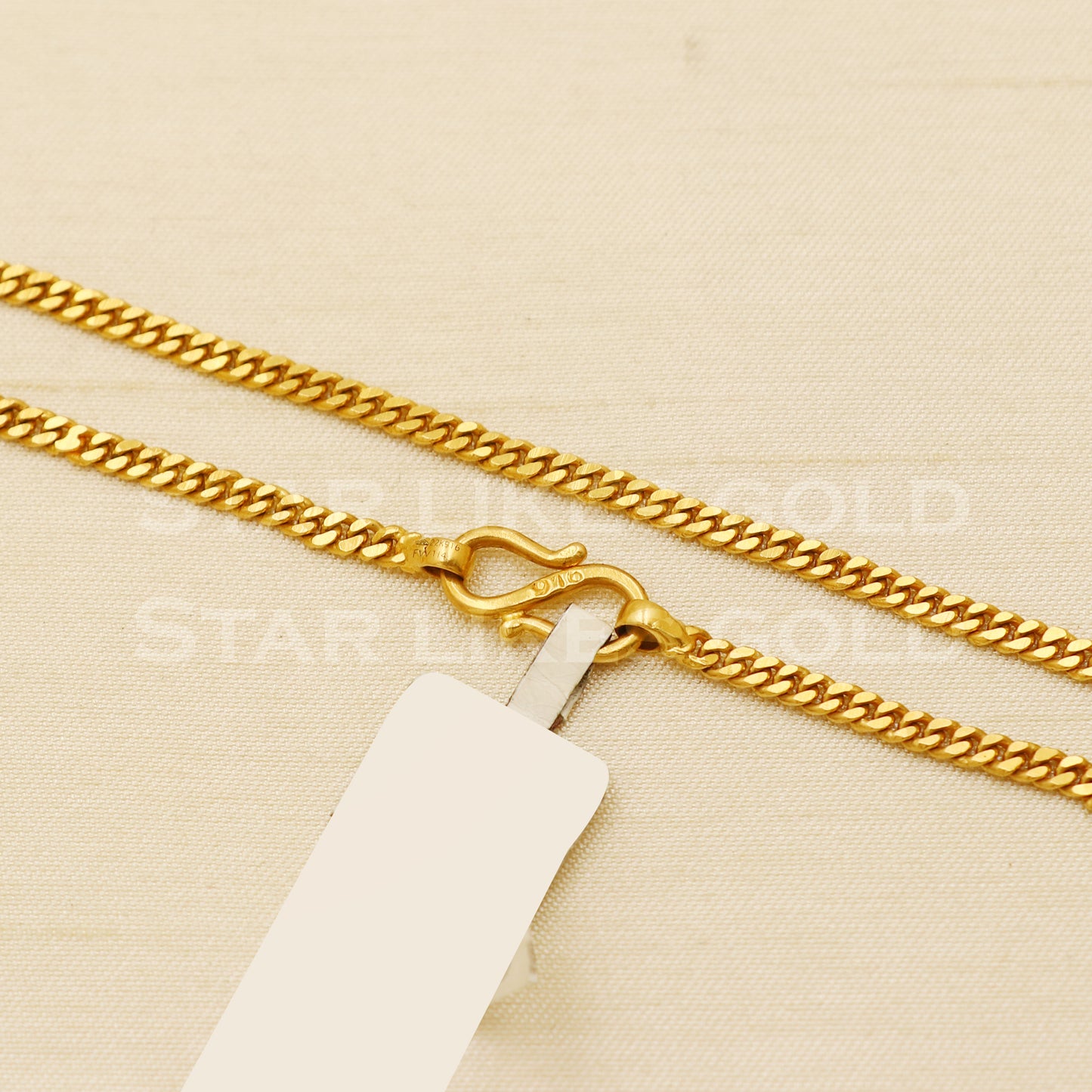 18k gold chain necklace Handmade fine Jewelry, wedding style Jewelry, B1453
