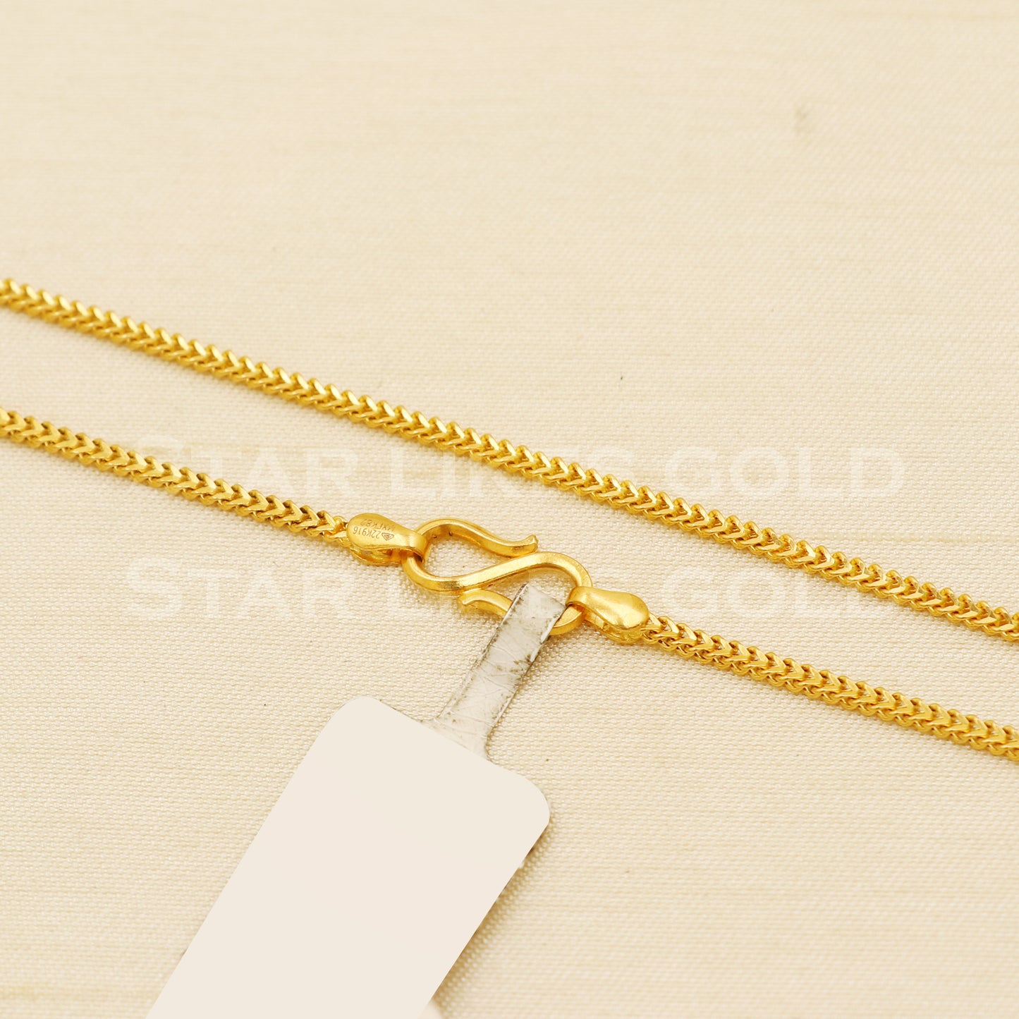 18k gold chain necklace Handmade fine Jewelry, wedding style Jewelry, B1455