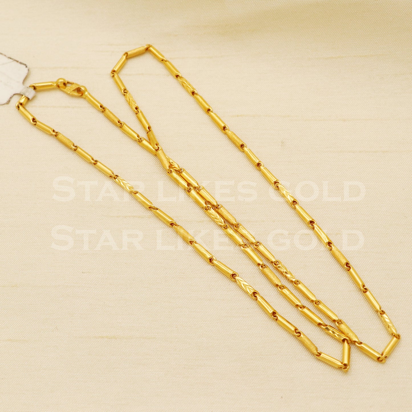 18k gold chain necklace Handmade fine Jewelry, wedding style Jewelry, B1456