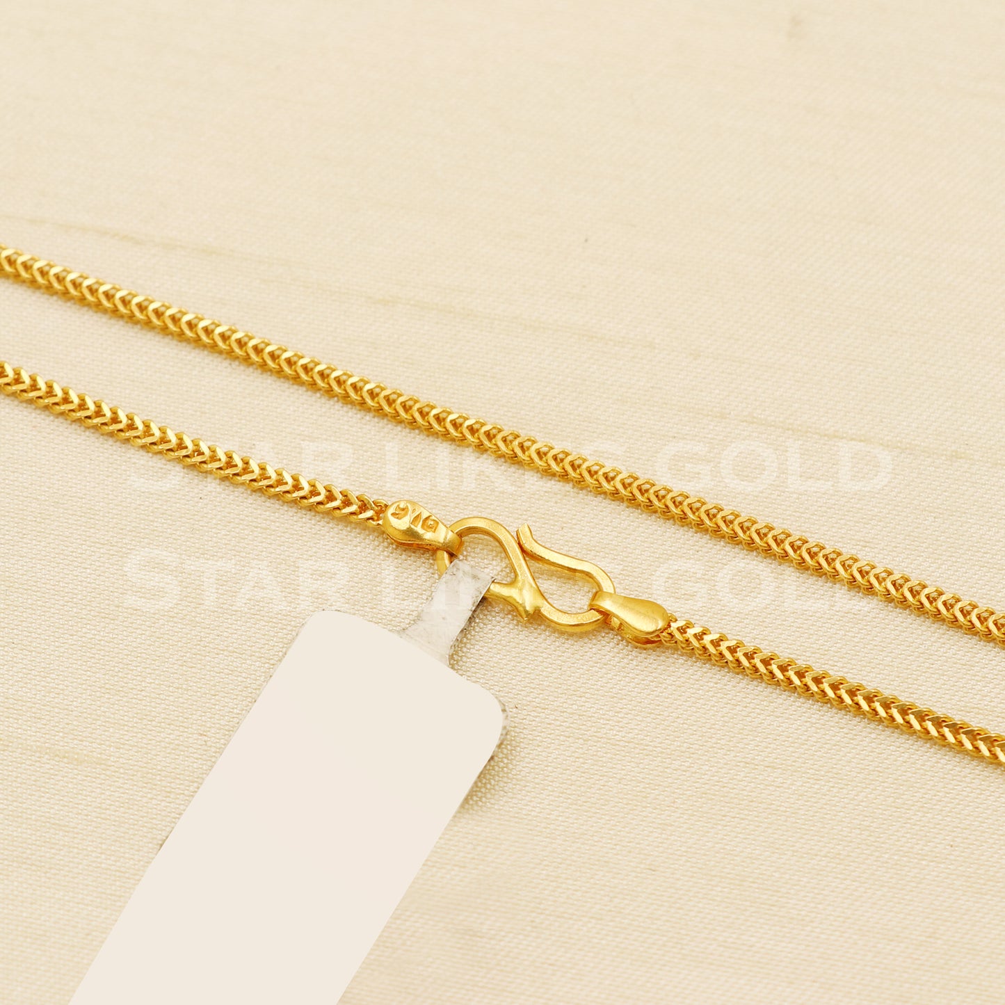 18k gold chain necklace Handmade fine Jewelry, wedding style Jewelry, B1457