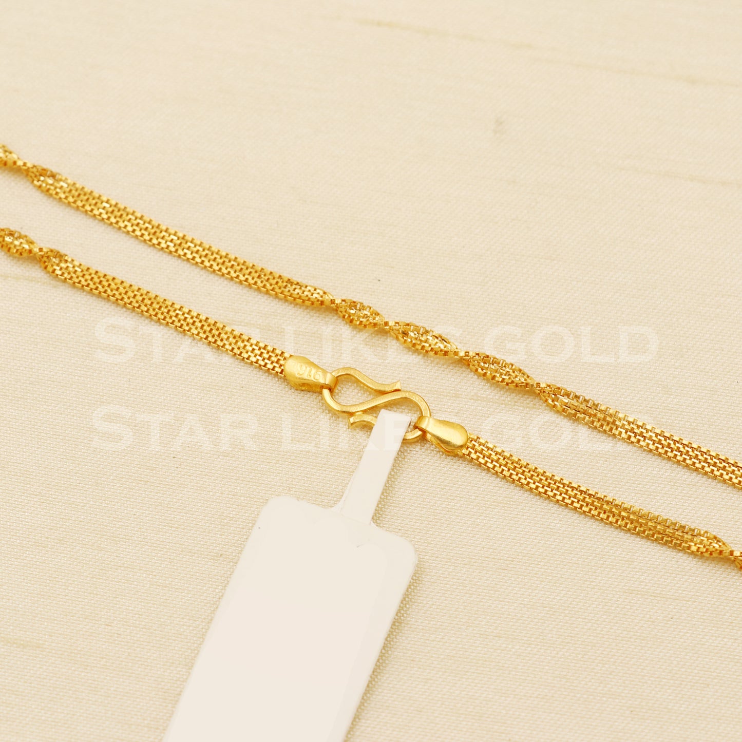18k gold chain necklace Handmade fine Jewelry, wedding style Jewelry, B1462