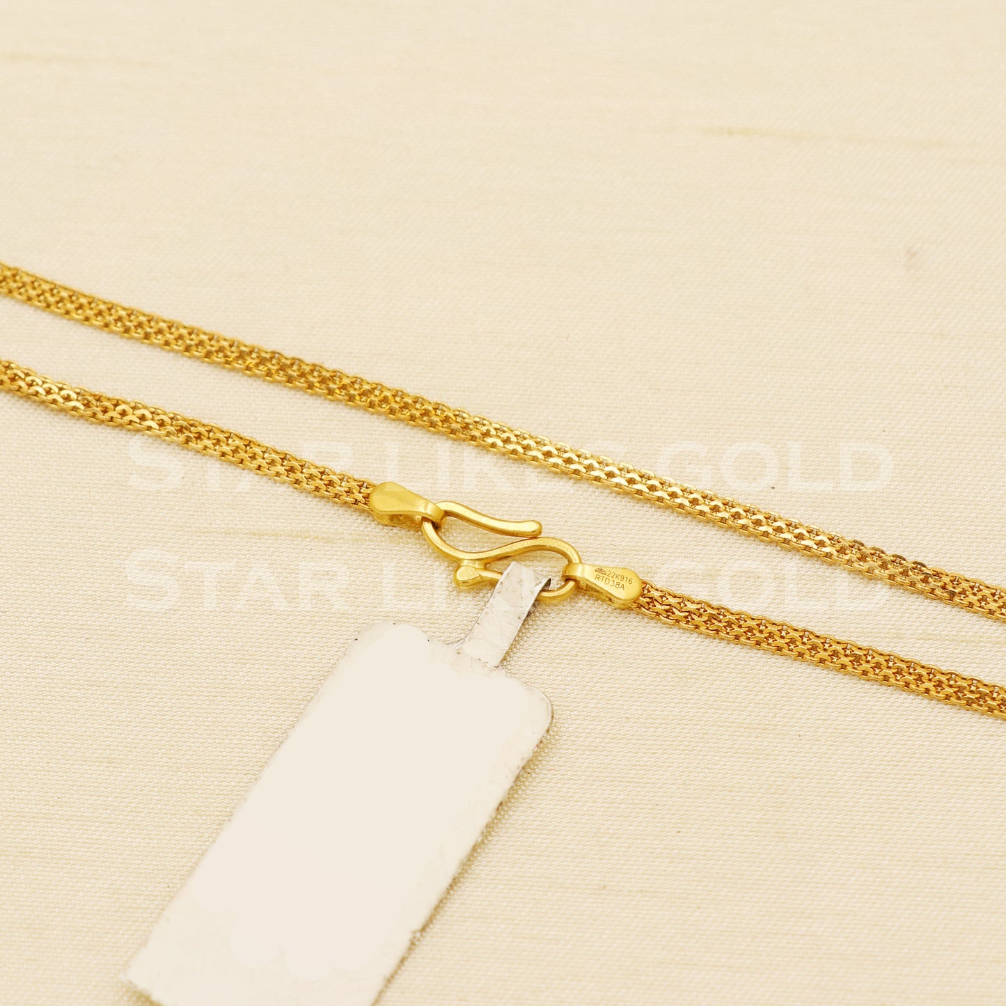 18k gold chain necklace Handmade fine Jewelry, wedding style Jewelry, B1463