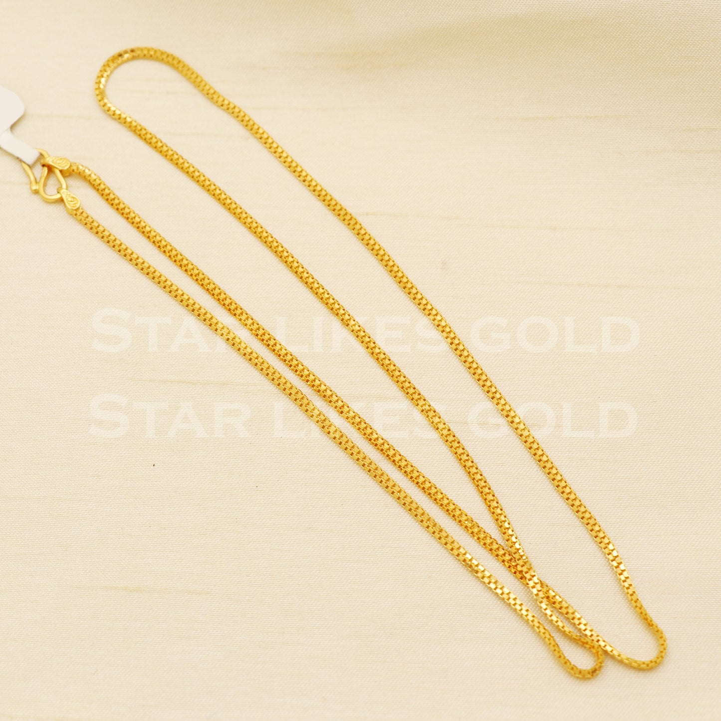 18k gold chain necklace Handmade fine Jewelry, wedding style Jewelry, B1465