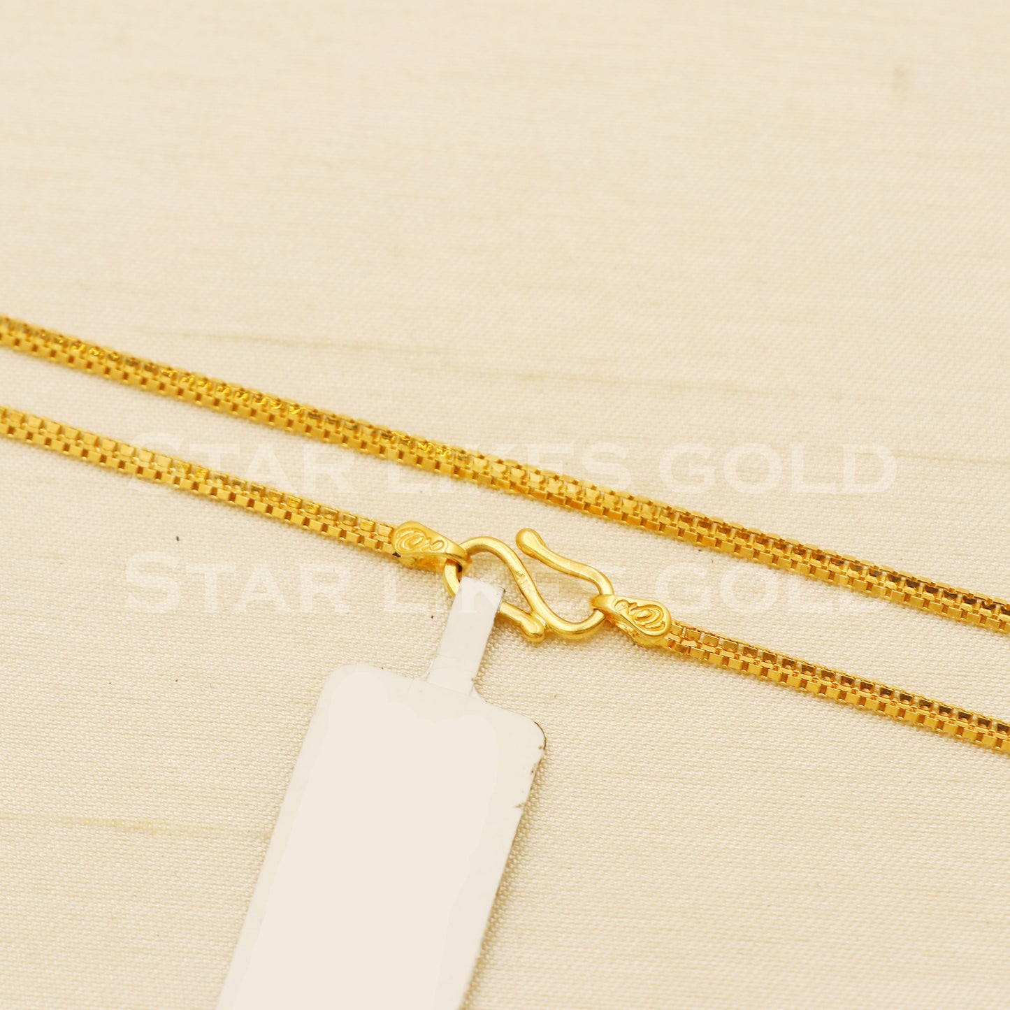 18k gold chain necklace Handmade fine Jewelry, wedding style Jewelry, B1465