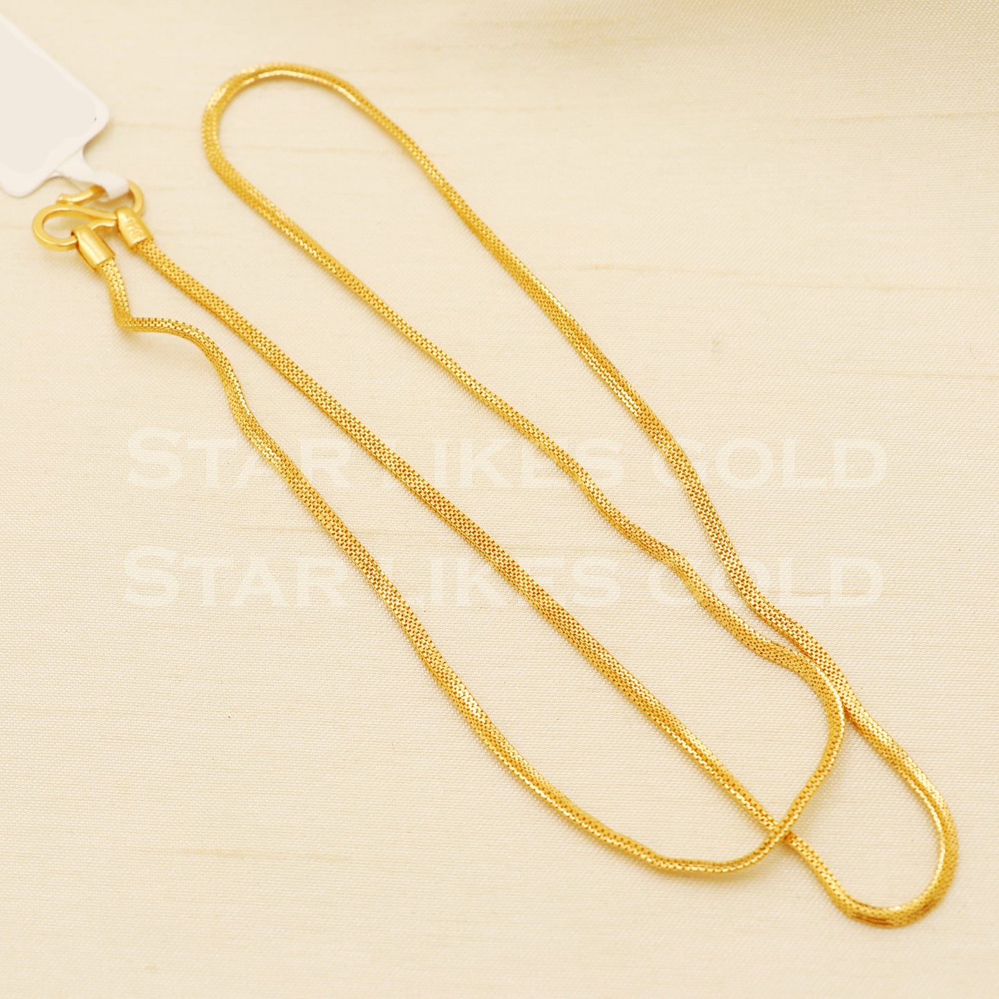 18k gold chain necklace Handmade fine Jewelry, wedding style Jewelry, B1466