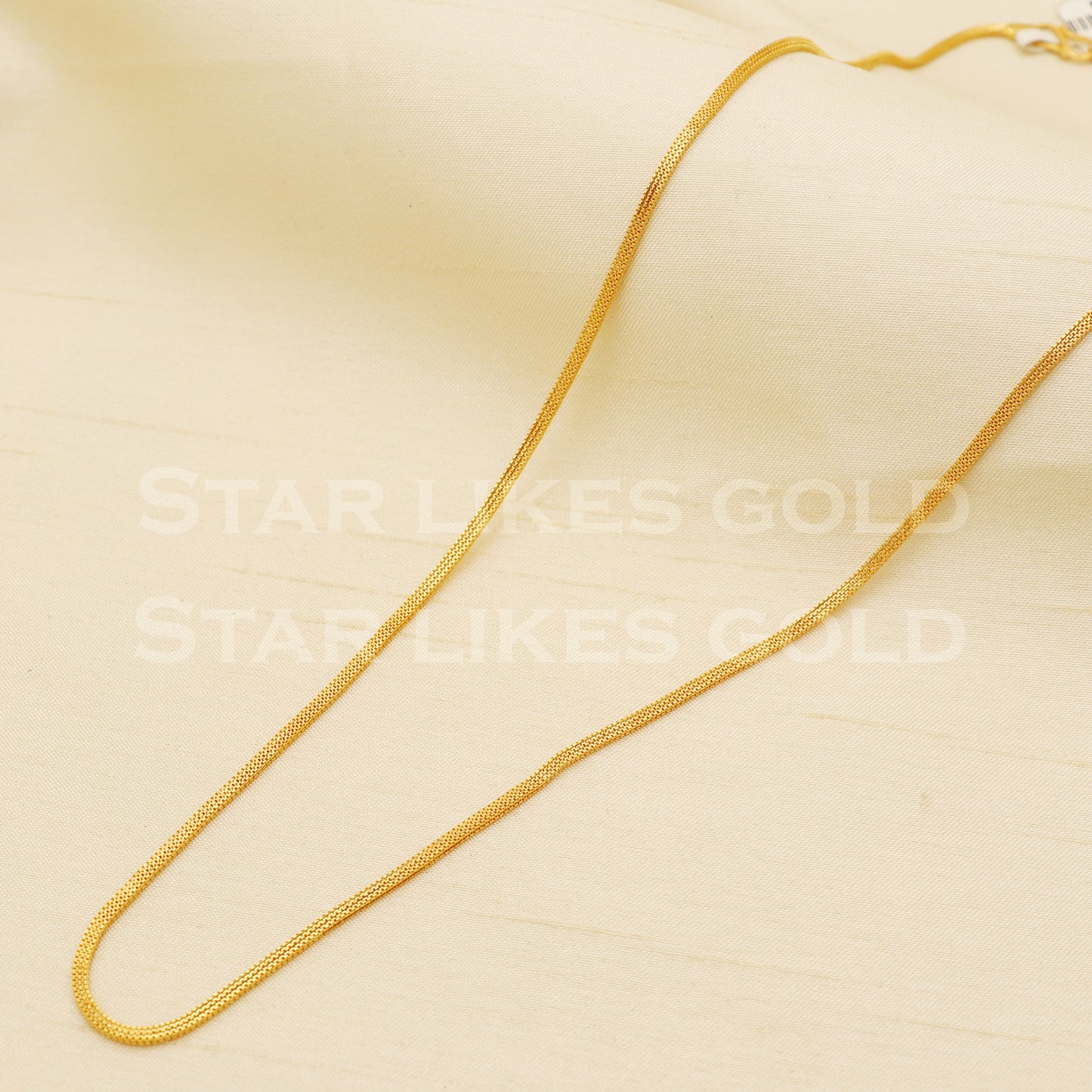 18k gold chain necklace Handmade fine Jewelry, wedding style Jewelry, B1467