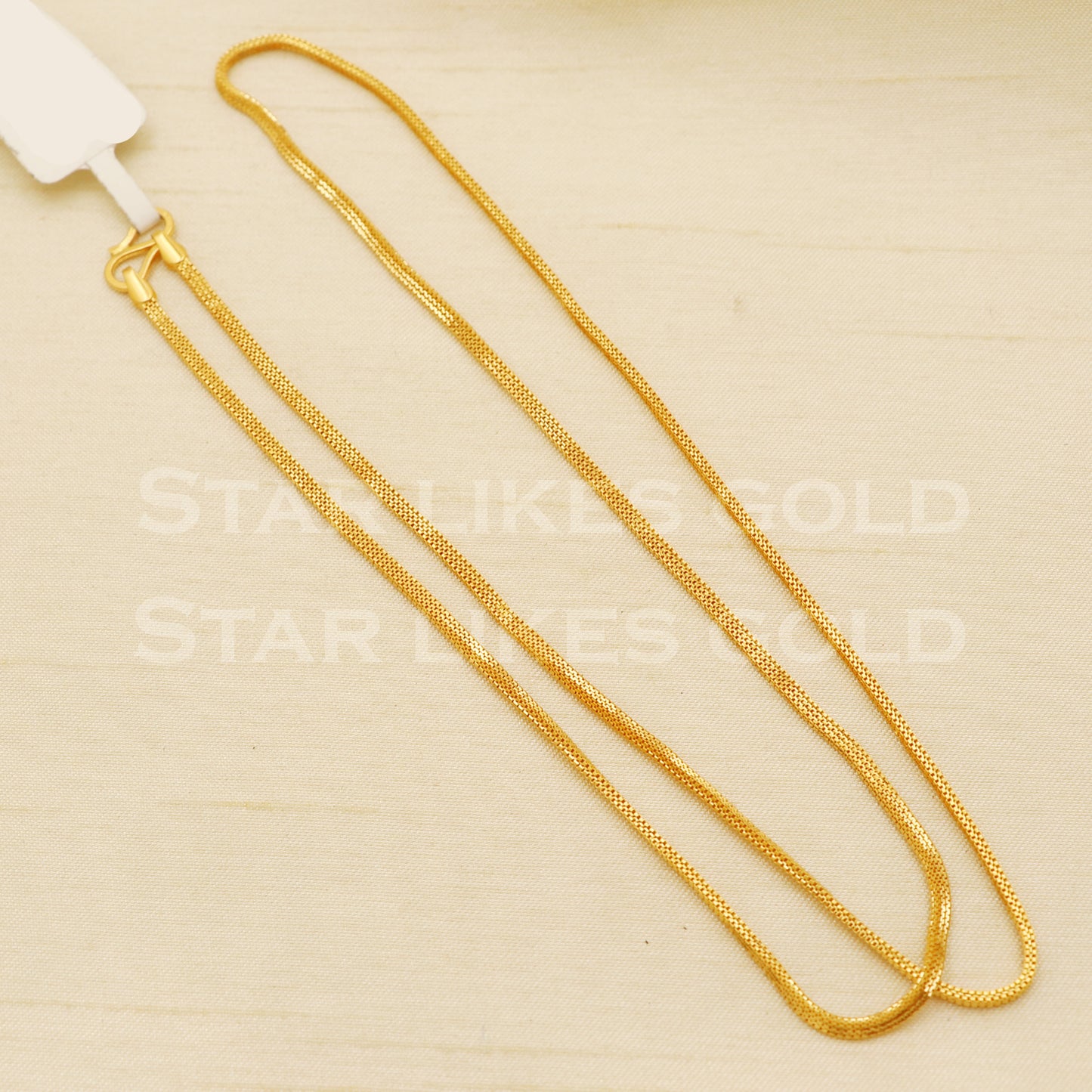 18k gold chain necklace Handmade fine Jewelry, wedding style Jewelry, B1467