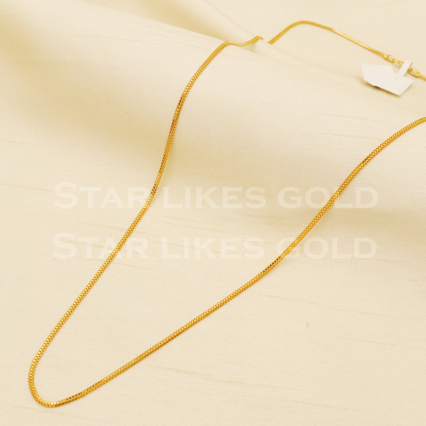 18k gold chain necklace Handmade fine Jewelry, wedding style Jewelry, B1468