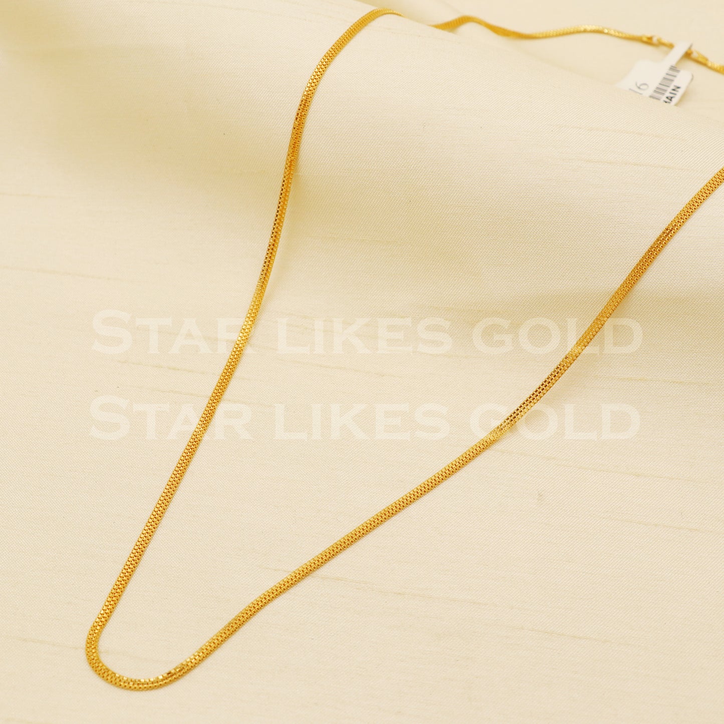 18k gold chain necklace Handmade fine Jewelry, wedding style Jewelry, B1470