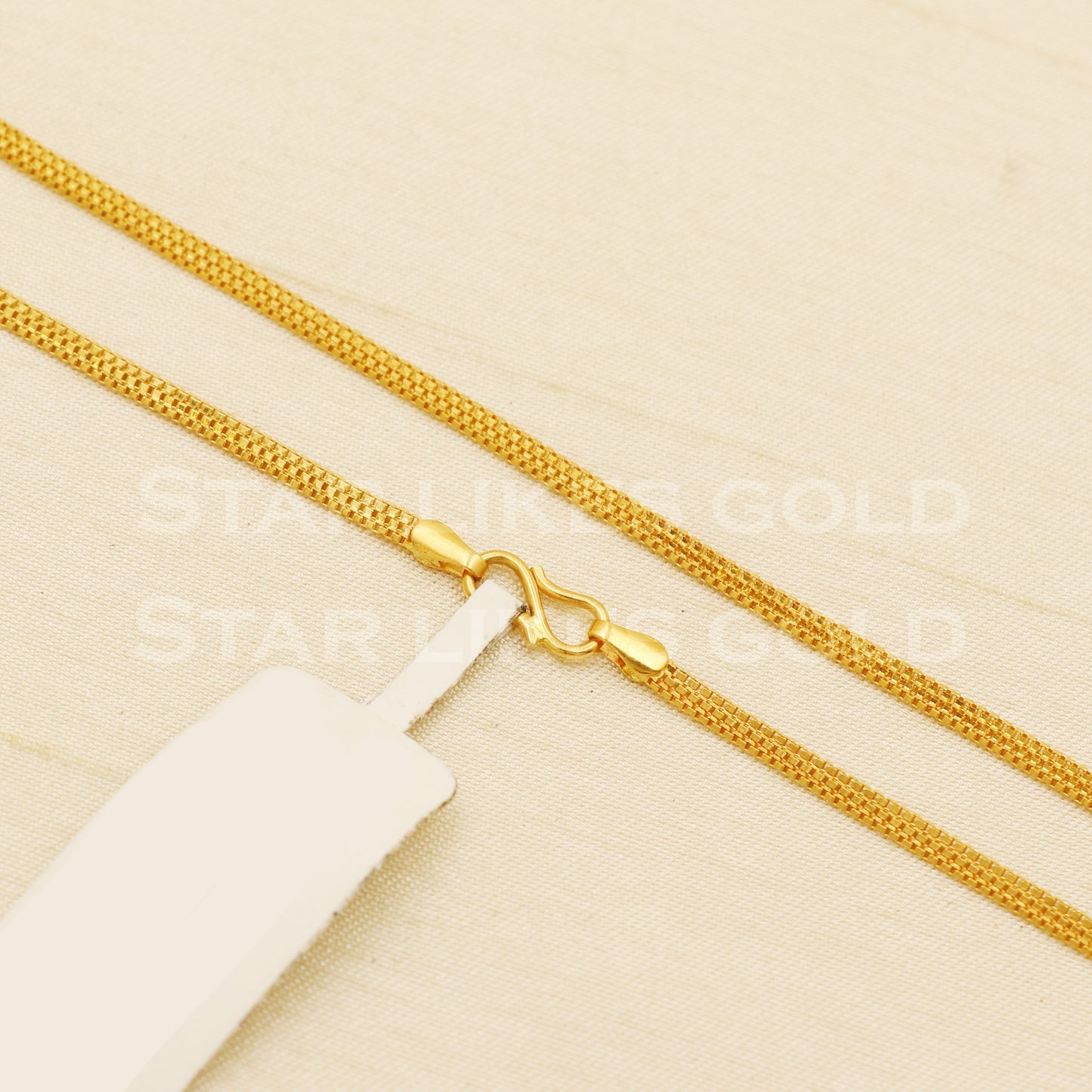 18k gold chain necklace Handmade fine Jewelry, wedding style Jewelry, B1470