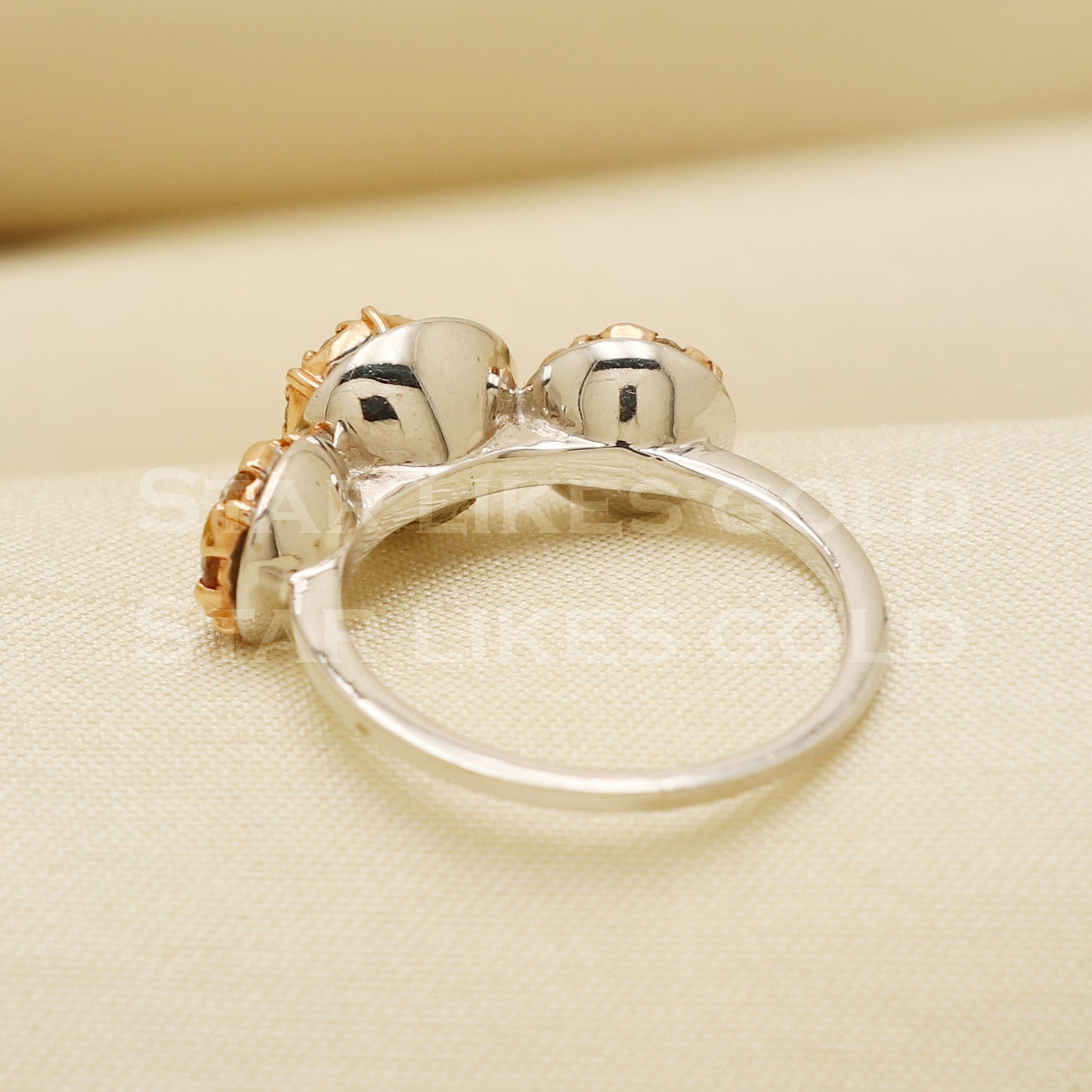 Handmade Natural Diamond Ring from India,14K gold Wt 4.08g, Diamond 0.63cts, Ring Size US All, 7/8mm, PR1002