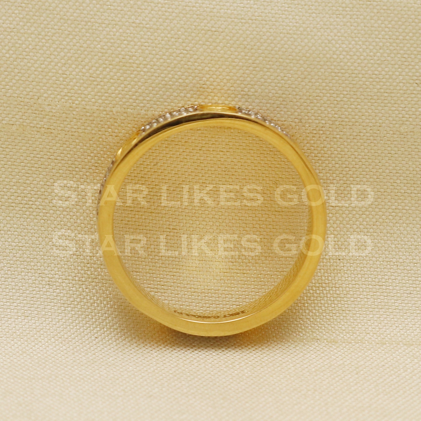 Handmade Natural Diamond Ring from India,18K gold Wt 4.04g, Diamond 0.60cts, Ring Size US All, width 4mm, PR1004
