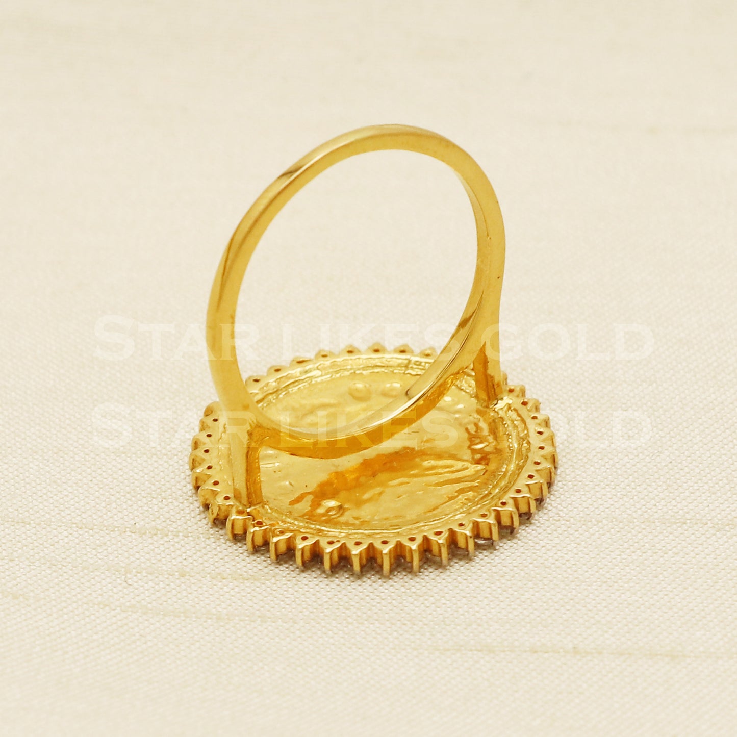 Queen 22 karat 22k gold Handmade Ring Jewelry, PR1039